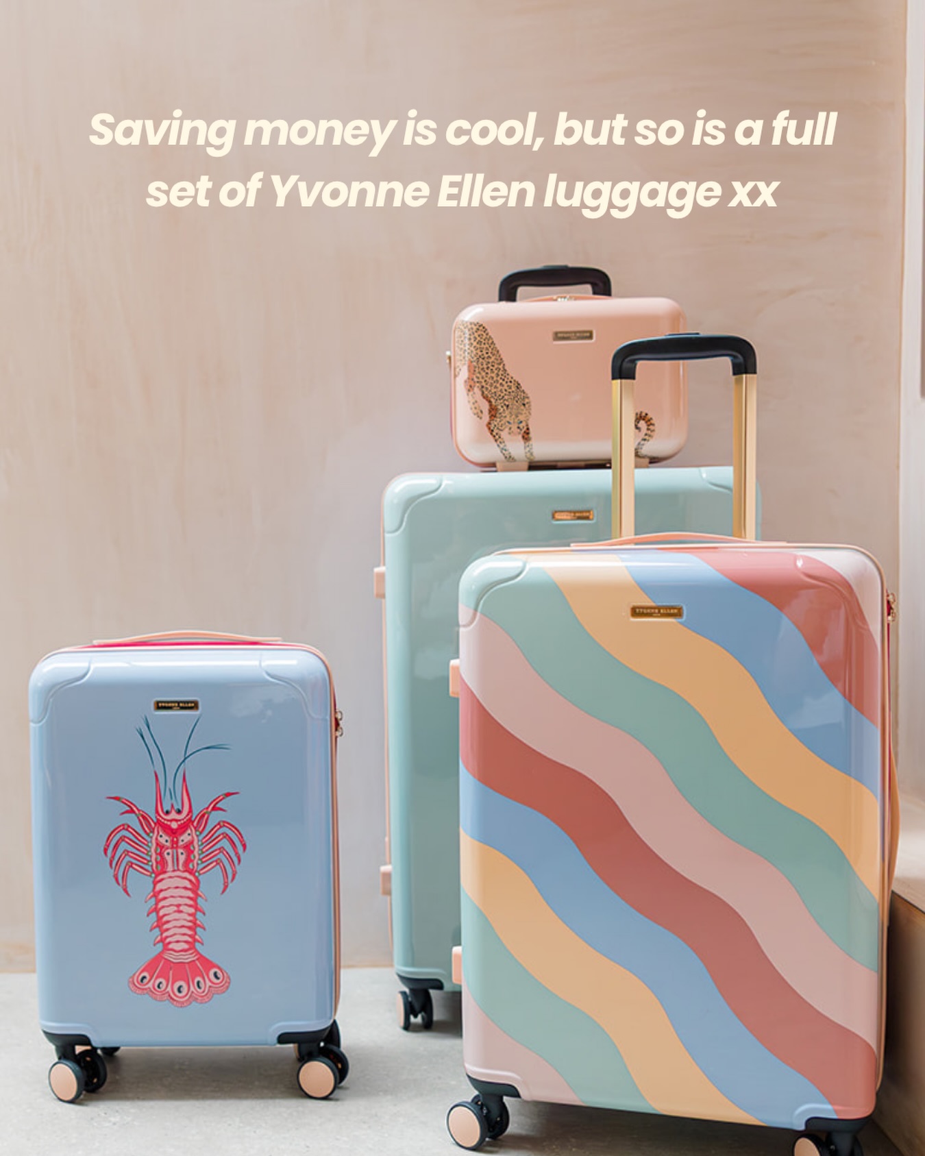 Saving money is cool… but so is taking six holidays a year with your Yvonne Ellen luggage set ✈️🌍
Whether it’s a weekend city break, a beach escape, or the trip you’ve had booked for months, the Yvonne Ellen collection is designed to make every journey that little bit more stylish.
Beautifully designed with signature prints and practical features, it’s the perfect travel companion for every adventure.
Where are you heading next?
#YvonneEllen #TravelInStyle #HolidayMode #SuitcaseGoals #TravelMore