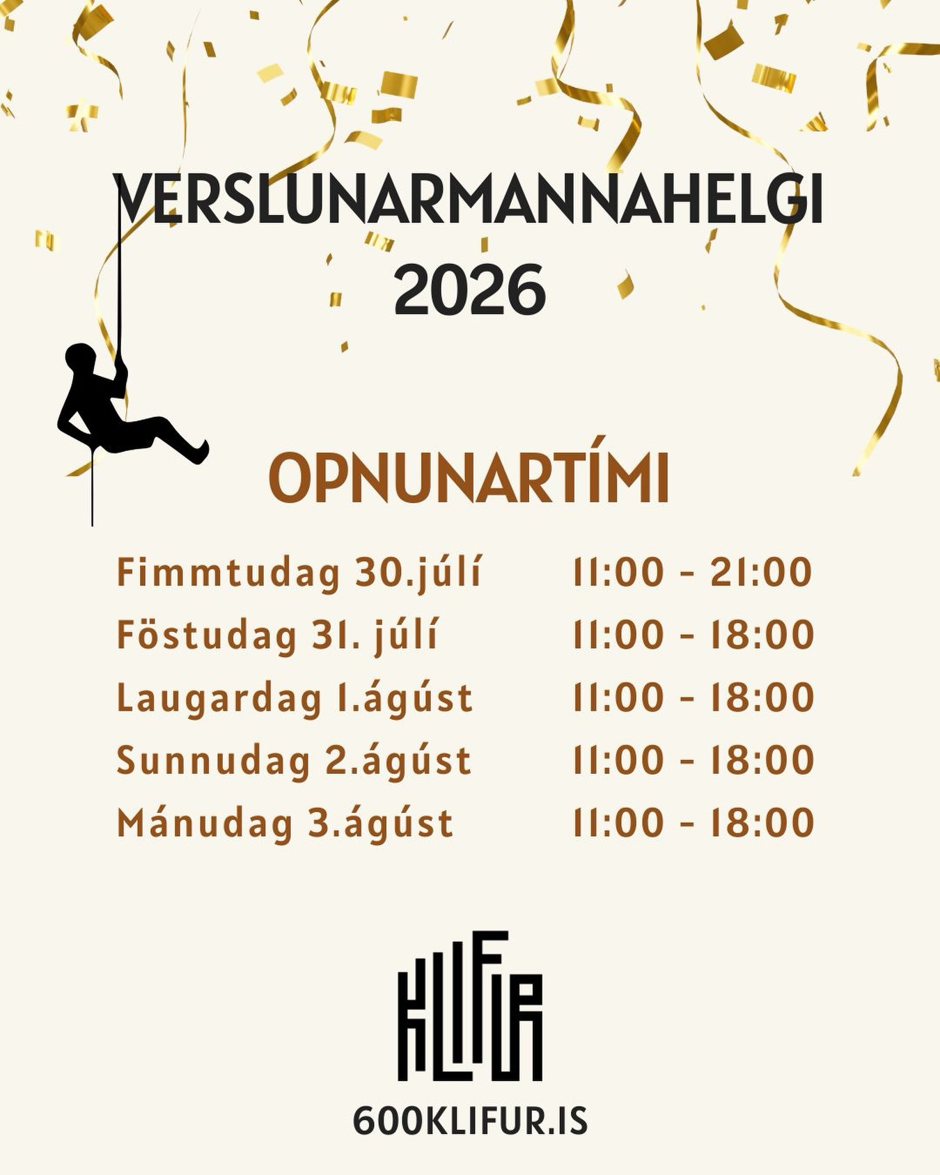Hlökkum til að sjá ykkur um helgina 🎉🎉