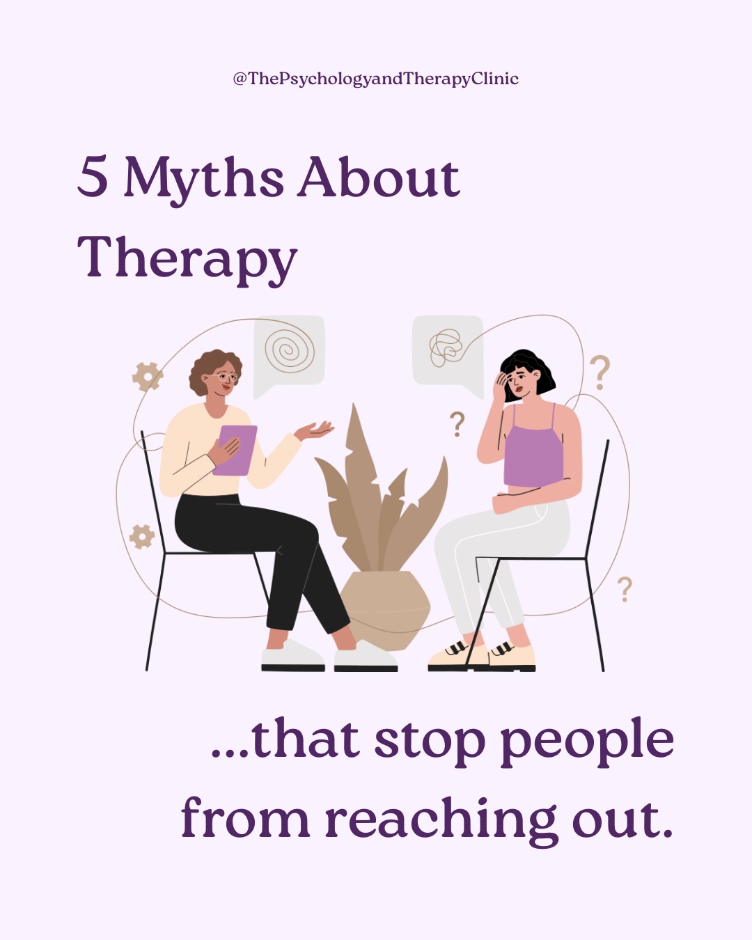 There are still so many misconceptions about therapy—and unfortunately, these myths can stop people from accessing support when they need it.
The truth is, therapy isn’t reserved for people in crisis. It can be a space to understand yourself, develop coping skills, strengthen relationships, navigate life transitions, or simply have somewhere to reflect without judgement.
Every person’s journey looks different, and there is no “right” reason to seek support.
👉 Which myth surprised you the most?
Please note that the information in this post is intended for general educational purposes and is not a substitute for personalised psychological advice.