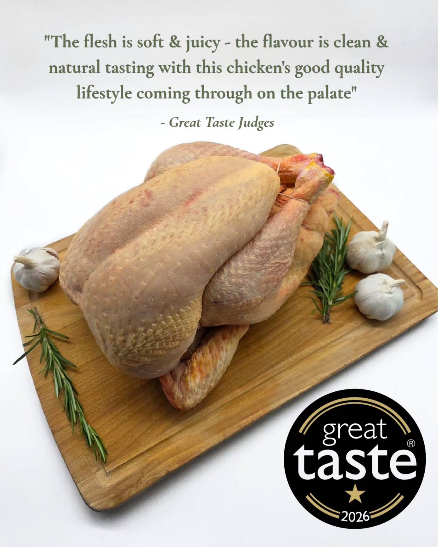 Award-winning 🏆 It still sounds pretty surreal to say!
Our whole pasture-raised chicken has been recognised with a Great Taste Award 2026, and it still hasn't quite sunk in!
For those who don't know, the Great Taste Awards are the world's largest and most trusted food accreditation scheme.
Every product is blind tasted by a panel of expert chefs, buyers, food writers and retailers, meaning the judges have no idea who produced the food they're tasting.
The award is based solely on one thing... taste.
This year, only:
⭐ 28.5% of entries achieved a 1 Star Award
⭐⭐ 10.6% achieved 2 Stars
⭐⭐⭐ Just 2% achieved the coveted 3 Stars
To have our chicken recognised in such a prestigious competition means the world to us.
We truly believe the difference starts long before our chickens reach your plate. They're slow-grown, pasture-raised, organically fed, and even hydrated with filtered water.
Every decision we make is centred around animal welfare and producing exceptional quality food.
Receiving recognition from independent experts tells us that all of that care, patience and attention to detail really does shine through in the flavour.
If you haven't tasted our award-winning pasture-raised chicken yet, we'd love for you to discover what makes it so special.
🌐 www.castorspastures.co.uk
🚚 FREE local delivery to most PE postcodes
📦 Nationwide delivery also available
@guildoffinefood
#GreatTasteAwards #GreatTaste2026 #AwardWinning #PastureRaised #PastureRaisedChicken