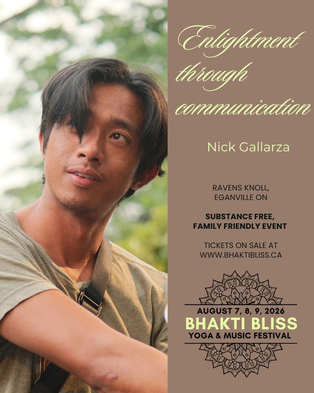 ✨ Enlightenment Through Communication with Nick Gallarza ✨
Join us for an interactive partner workshop where you’ll learn practical tools for honest communication, deepen your connection with others, and begin clearing the blocks that keep you from expressing your authentic self.
Come with an open heart and leave with skills you can carry into every relationship. 💛