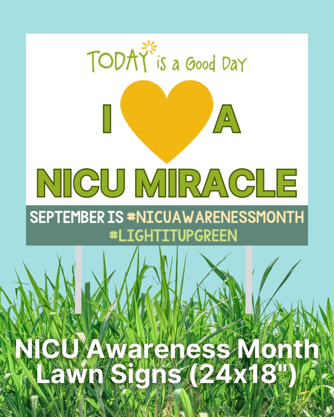 Calling all proud parents, family, and friends of NICU Miracles! 💚 September is NICU Awareness Month, and there's no better way to celebrate than by showing off your love and support with one of our 24"x18" lawn signs!
🌟 Let your neighborhood know how proud you are of your NICU Grad!
🛑 Available for purchase through October 1st
📍 Pick-up at our office: 1511 Bethlehem Pike, Flourtown, PA
(If you're not local to Flourtown, choose the shipping option)
📅 Signs will be ready for pickup starting the week of 8/31.
Let's spread awareness, hope, and NICU pride—one yard at a time!
Order yours today in our shop: https://www.todayisagoodday.org/product/lawn-sign-nicu-awareness-month
#nicu #nicutoday #nicuawarenessmonth #nicugrad