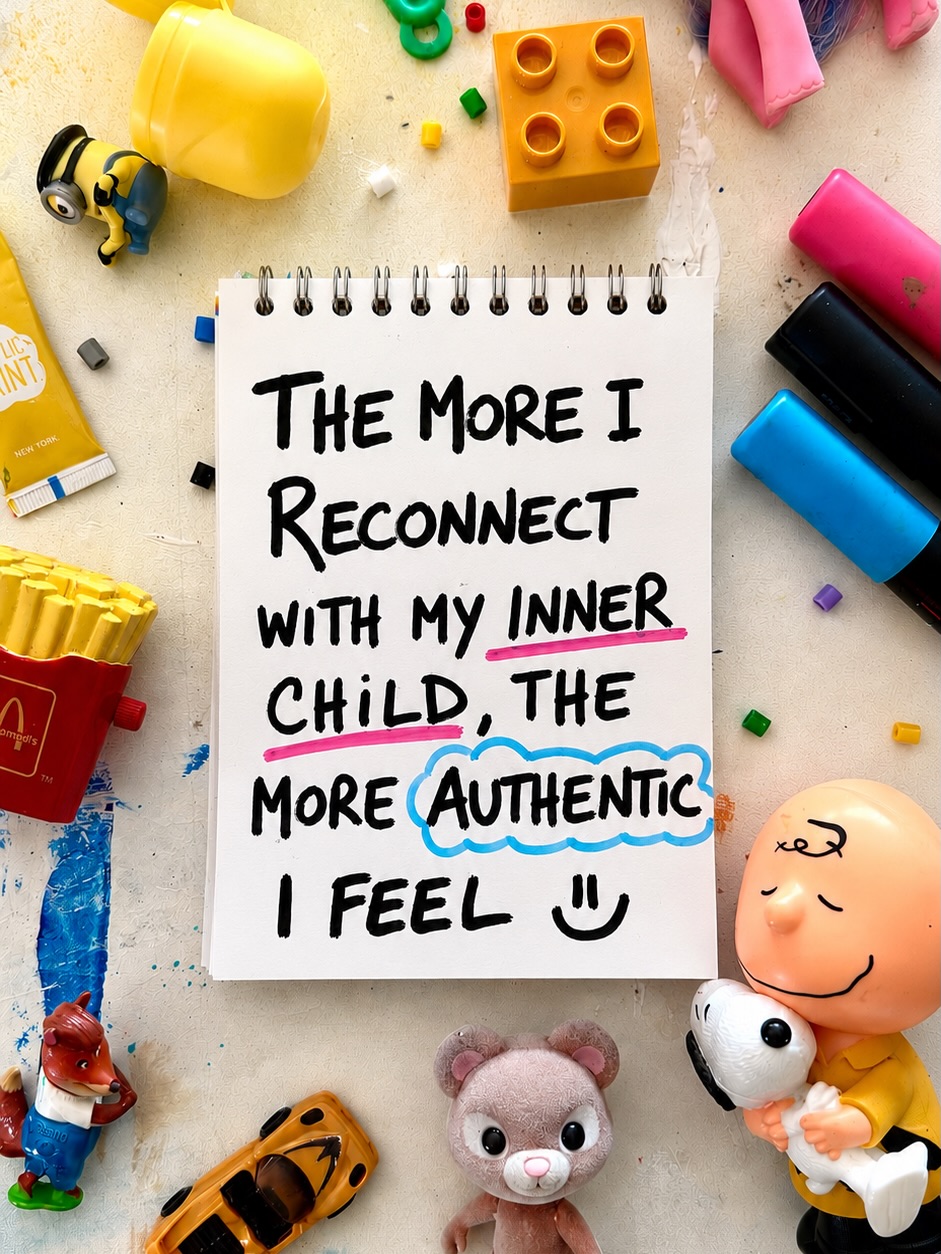 Real question… Who do you think is your most authentic self?
1️⃣ You as an adult with all the experience that shaped you?
2️⃣ Your inner child, before anyone or anything moulded you?
I used to think 2️⃣ but as a mother re experiencing childhood, I’m now thinking 1️⃣ As the more I remember who I was as a child the more I find myself. Stripping limiting beliefs, fears and expectations one at a time.