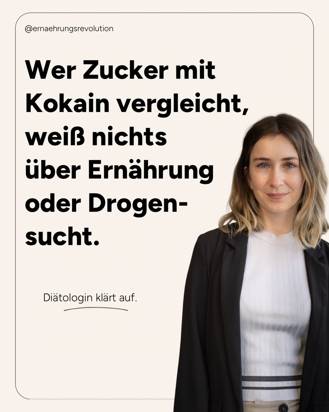 🤨 also jetzt mal ehrlich: man kann doch nicht wirklich von „Sucht“ sprechen, wenn unser Körper diesen Stoff von Natur aus zum Überleben braucht. Das ist ca. so als wenn du sagen würdest, dass du süchtig nach atmen bist.
Als Droge gilt nach Definition der Weltgesundheitsorganisation (WHO) jeder Wirkstoff, der in einem lebenden Organismus Funktionen zu verändern vermag und (!!!!) kein Nahrungsmittel ist.
Ja, Zucker kitzelt den Dopamin-Haushalt. Aber das tun Hundewelpen auch 😉
Eine Kokainsucht könnte niemals diätologisch gelöst werden. Eine gefühlte Zuckersucht lässt sich in 5-10 Ernährungstherapie-Einheiten gut behandeln.
Wenn du das Gefühl hast, süchtig zu sein, liegt das wahrscheinlich an deiner Beziehung zum Essen und an der Beziehung zu deinem Körper. Dass du deine Bedürfnisse noch nicht wirklich kennst. Dass du dich noch nicht gut um dich selbst kümmern kannst. Dass du manche Emotionen noch nicht fühlen möchtest. Dass du dir noch keine Pausen nimmst. Dass du noch zu wenig isst. Dass du noch denkst, du musst Zucker vermeiden, nur um dich später damit zu überessen. Und vieles mehr.
Das sind großteils diätologische/psychologische Themen. Keine Suchtthemen.
Wenn du den Essdruck loswerden möchtest: ab August habe ich wieder freie Plätze. Buche gerne ein kostenloses Infogespräch, bei dem wir schauen, ob ich dich unterstützen kann.
#zuckersucht #heißhunger #diätologin