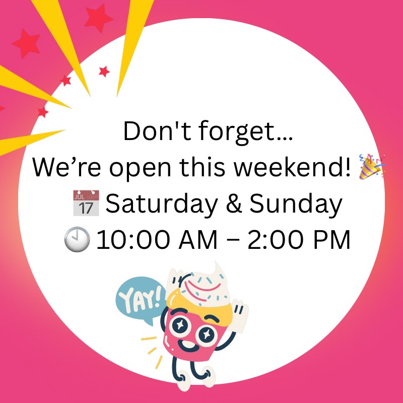 Today was the first day of our very first Sprinkles, Savings & Celebration event, and seeing so many familiar faces meant the world to us. 💕
We’ve been planning this weekend for quite some time, and it was so special to finally celebrate with all of you. Thank you to everyone who stopped by today!
If you couldn’t make it, don’t worry—we’re back tomorrow AND Sunday! Yes...Sunday! 😊
✨ 60% OFF Storewide (with a few exclusions including chocolate, boxes, sticks, bags, and select sprinkles)
Mystery Bags
• Kids Mystery Bags – $15
• Baker’s Mystery Bags – $35
(Priced as marked and not eligible for the additional 60% discount.)
🧁 Cupcake Decorating – $5 per cupcake
🍫 Bring a bag and participate in the Fill-a-Bag with Plastic Chocolate Mold Sale!
🛍️ Small Bag – $10
🛍️ Medium Bag – $15
🛍️ Large Bag – $25
🍭 FREE Cotton Candy
🎨 Activity Table for Kids
🎟️ Raffle Giveaway! Every purchase earns an entry, and we’ll draw our winner on Monday.
Whether you’re looking for baking supplies, a fun activity for the kids, or just want to stop in and say hi, we’d love to see you this weekend. Thank you for helping us celebrate five amazing years and this exciting new chapter. ❤️