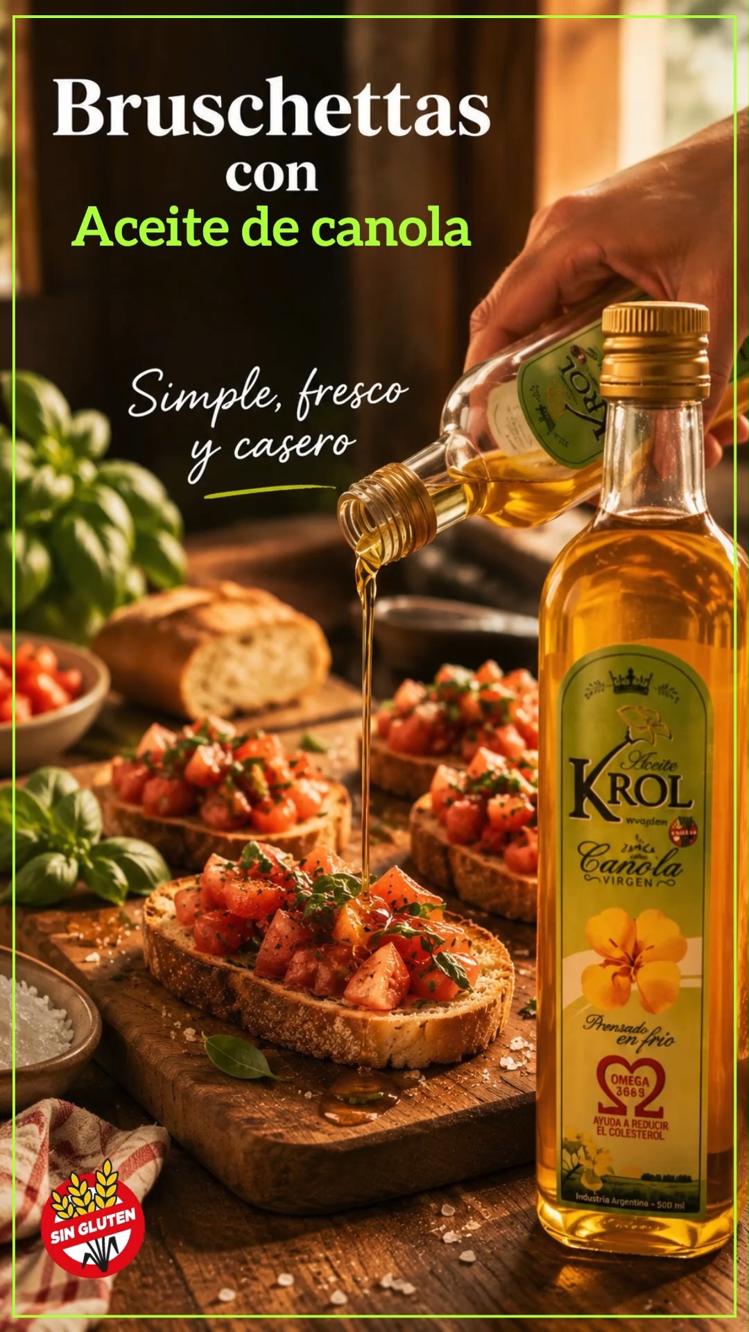 Lunes de cocinar algo simple, rico y casero. 💚
Bruschettas con tomate, albahaca, un toque de sal y KROL.
Perfectas para compartir, acompañar una comida o preparar algo rápido sin complicarte.
KROL suma ese toque natural que hace la diferencia.