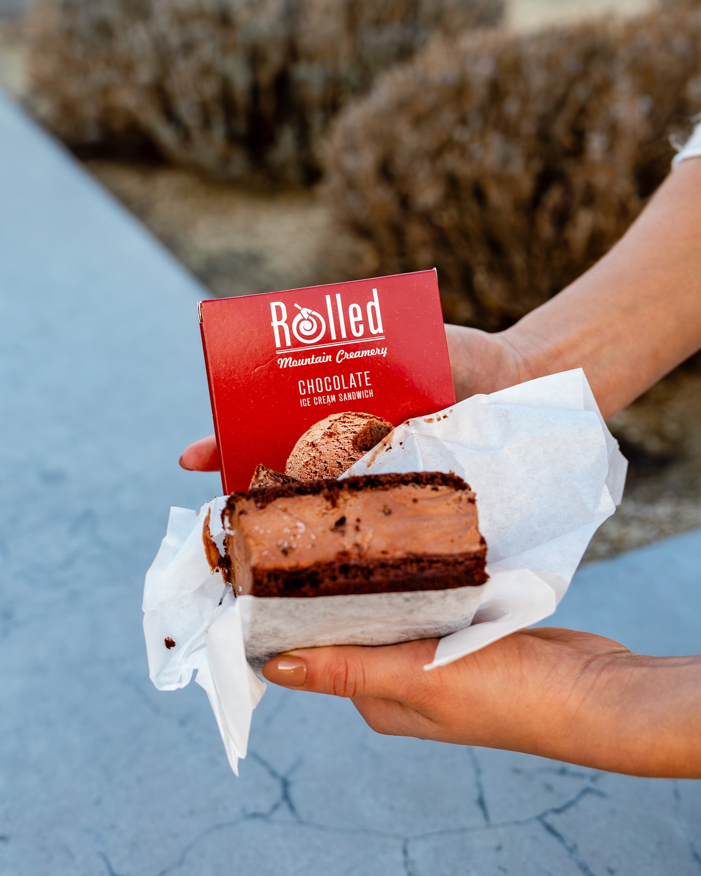 Happy National Ice Cream Sandwich Day, celebrate at Rolled Mountain Creamery 🌀🍨 #RenoFoodies #Foodies #IceCream #RenoTahoe #TheVillageAtRancharrah