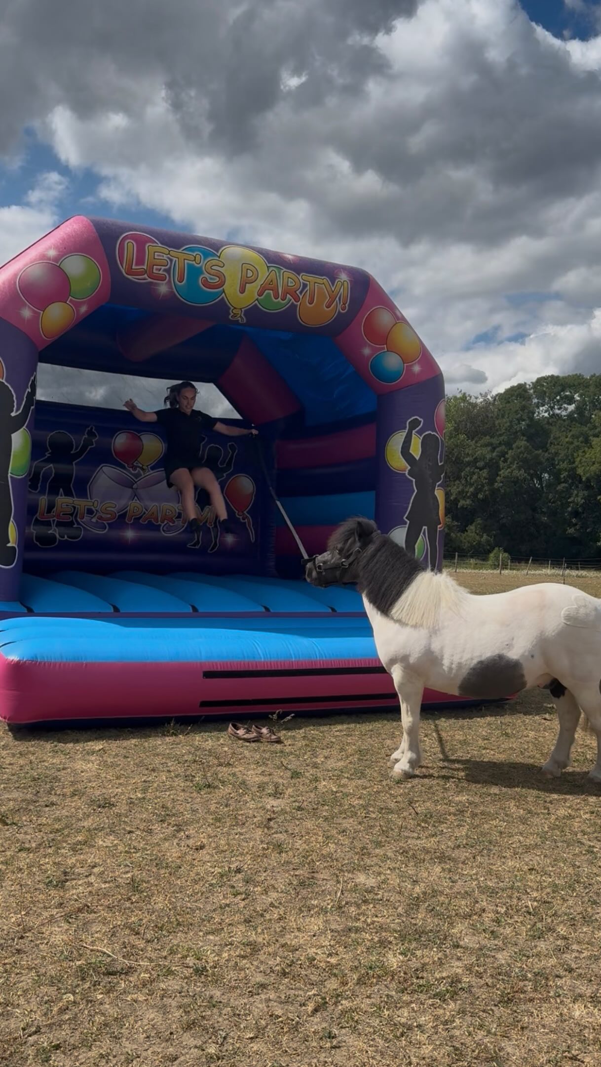 And my neighbours wondering what on earth I’m up to now 🤣
A huge thank you to @alphabouncycastles for making this happen! (I had way too much fun clearly)
