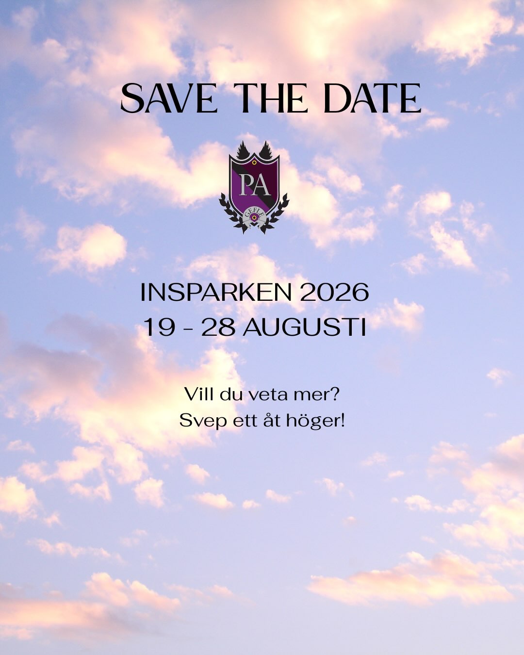 NYA STUDENTER, GÖR ER REDO! 💜
Snart är det dags att kicka igång höstens roligaste veckor!
Insparken 2026, 19–28 augusti! 🔥
Nya vänner, roliga aktiviteter och minnen för livet väntar - vi ses på insparken! 💜
Läs mer om insparken i vår insparkskatalog:
https://www.pageflestudentforening.com/inspark