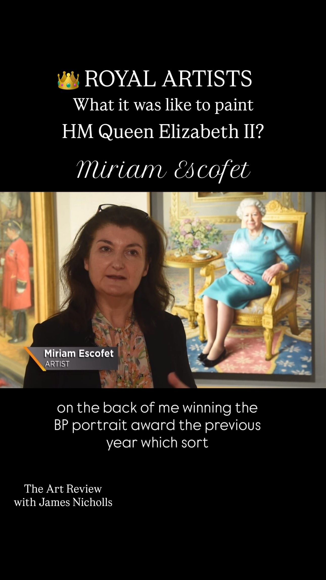 👑 ROYAL ARTISTS
What was it really like to paint Her Majesty Queen Elizabeth II?
For this edition of The Art Review, I spoke with acclaimed portrait artist Miriam Escofet at the Royal Society of Portrait Painters Annual Exhibition.
Miriam shares her experience of painting Queen Elizabeth II and reflects on the privilege and responsibility of portraying one of the most recognised figures in the world.
Watch the interview to hear her fascinating story.@miriam.escofet.artist
#RoyalArtists #QueenElizabethII #MiriamEscofet #RoyalSocietyOfPortraitPainters #TheArtReview