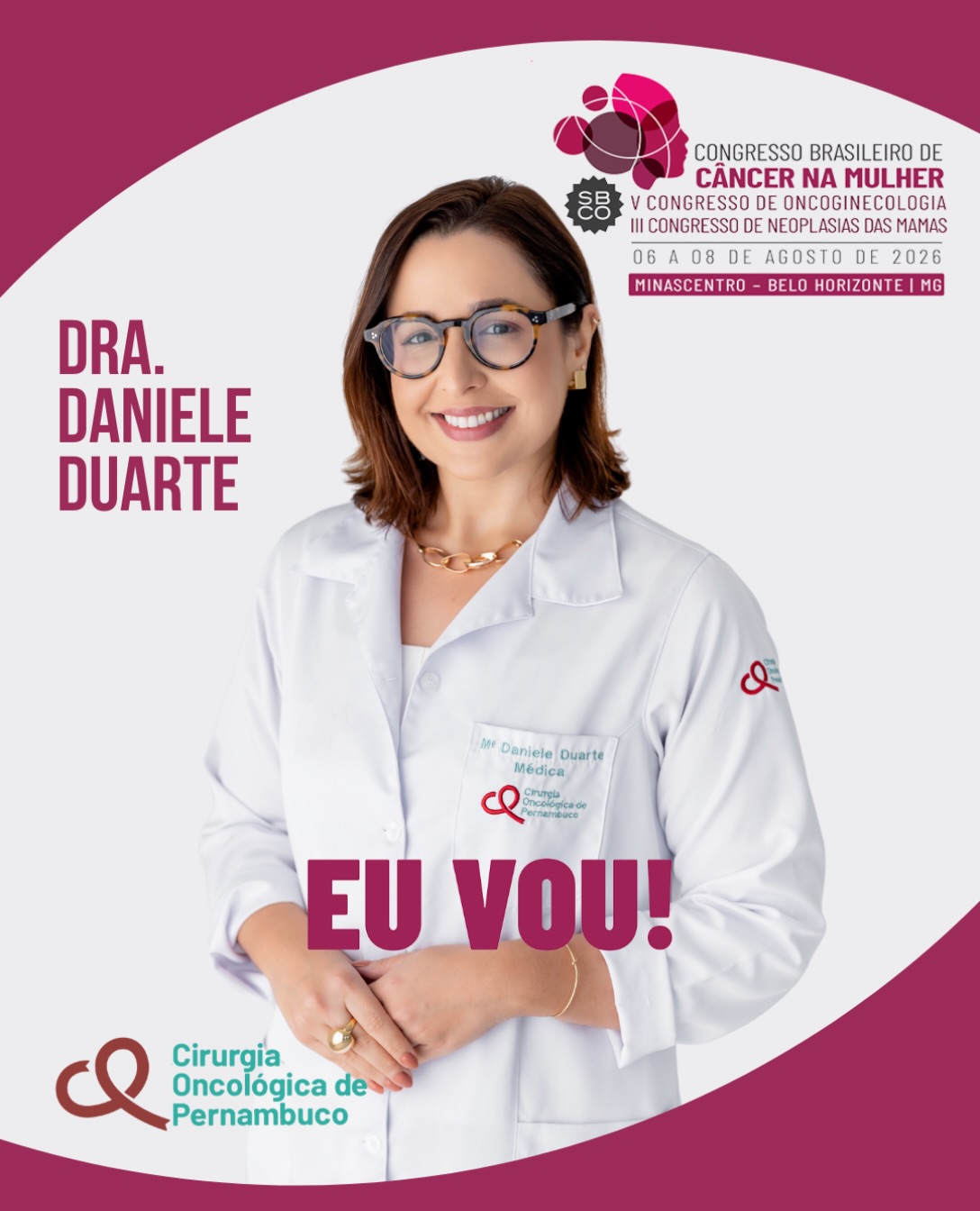 A COP marca presença no Congresso Brasileiro de Câncer na Mulher 2026, evento da SBCO e um dos principais encontros científicos dedicados à atualização e ao aprimoramento do cuidado oncológico feminino.
O evento contará com a participação da cirurgiã oncológica Dra. Daniele Duarte. Será um importante momento de troca de conhecimento, discussão de evidências e integração entre especialistas de diversas áreas da oncologia.
Acreditamos que a atualização constante é fundamental para oferecer às nossas pacientes um cuidado cada vez mais seguro, humano e baseado nas melhores práticas.
🤝 Conte com a COP.
@sbco_oficial
#cirurgiaoncologica #equipeCOP #sbco #saudedamulher