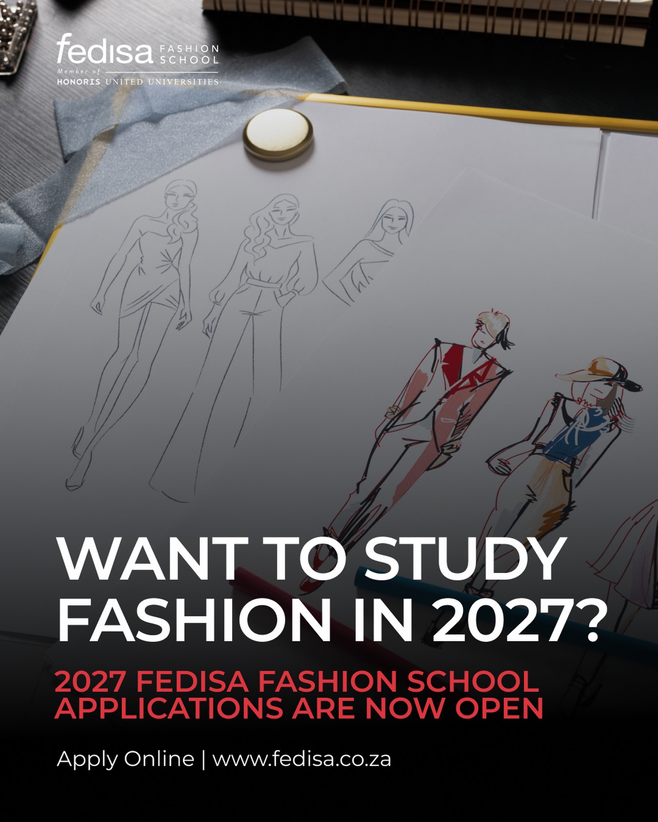 2027 FEDISA Fashion School applications are open!
Fashion is more than what you wear. It’s how you think, create, and shape the world around you.
At FEDISA, you’ll develop the creativity, technical expertise, and business insight to build a career in one of the world’s most dynamic industries.
2027 Applications are now open.
Go to www.fedisa.co.za to explore our qualifications, and apply online today.
#fedisafashionschool #fashioneducation #fashiondesigner #fashionbusines #creativeleadership