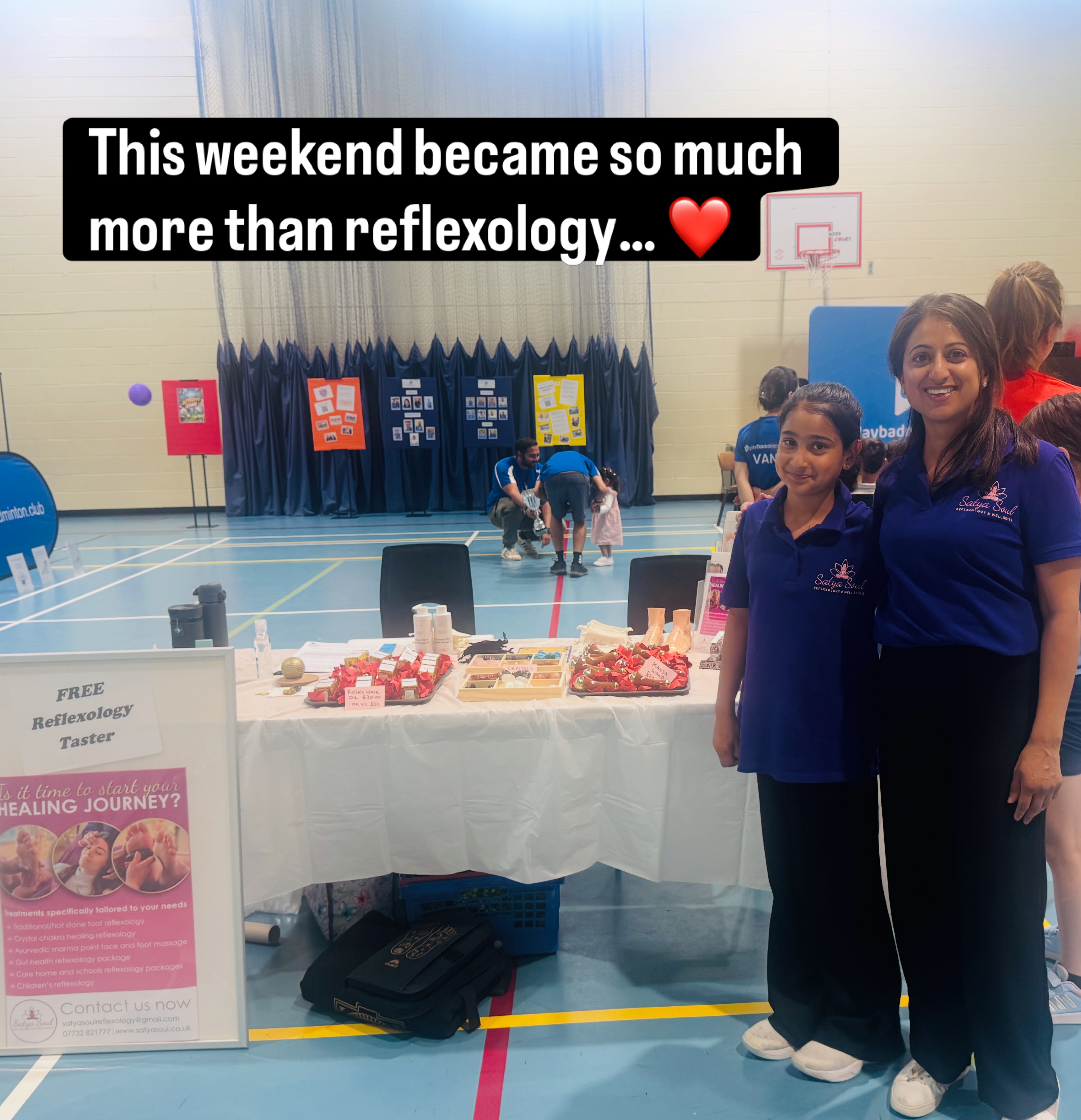 Sometimes life quietly teaches us the most beautiful lessons. ❤️
This weekend I thought I was simply turning up to do what I love… offering reflexology and connecting with so many wonderful people.
What I didn’t expect was the lesson waiting beside me.
Watching my daughter support me throughout the day, while embracing her own creativity and confidence, reminded me that every child already carries something special within them.
As parents, perhaps our greatest role isn’t to tell them who to become, but to create the space where they feel safe to discover who they already are.
May we water their dreams, encourage their ideas and remind them that they have a place in this world.
And maybe… we can do the same for ourselves too. ❤️
#motheranddaughter #reflexology #growandshine #beyourself #beyou