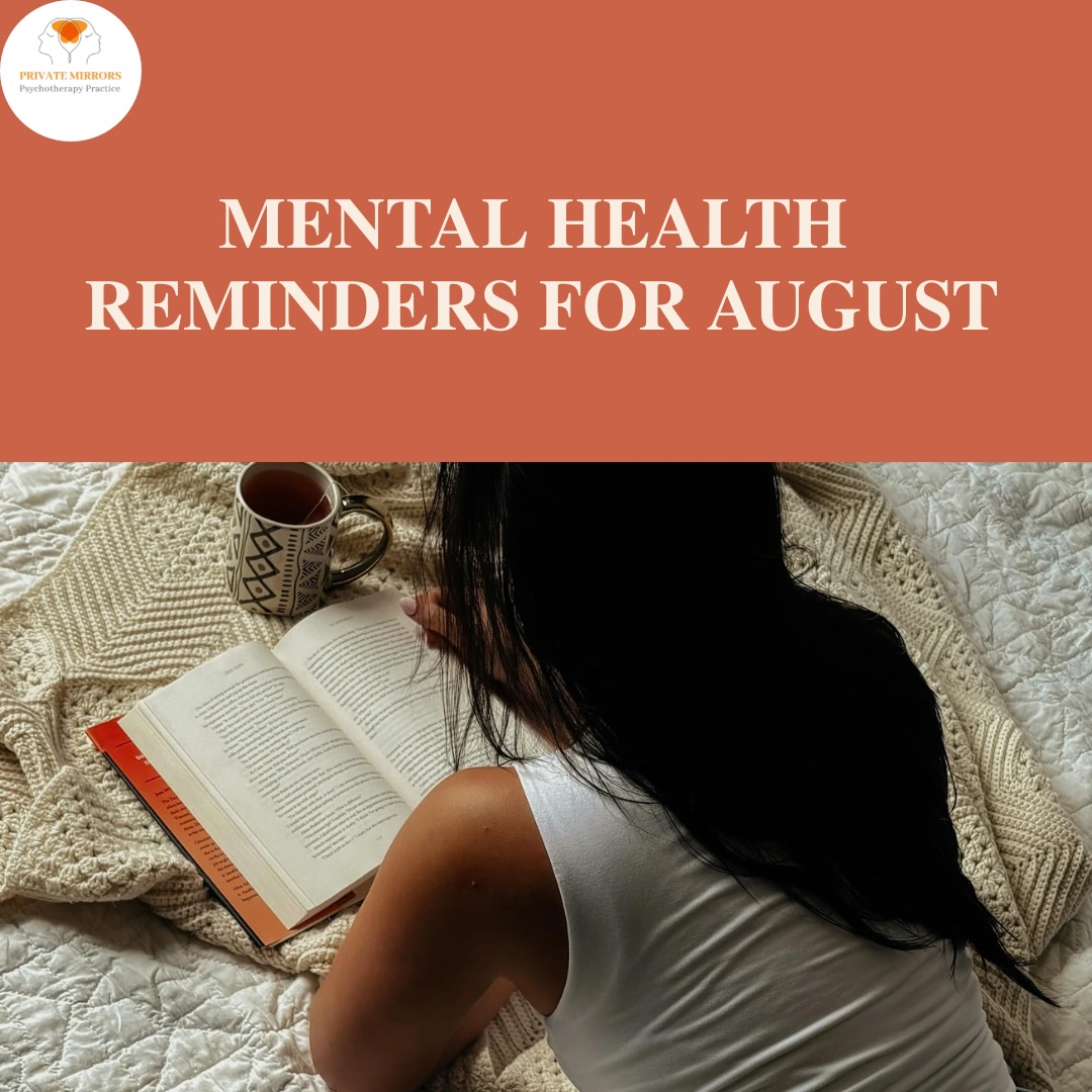 Happy New Month! 🧡
As August begins, we hope you give yourself the same care and attention you so often give to everyone else.
No pressure to have everything figured out. Just an invitation to check in with yourself as you move through the month.
Swipe through for a few reminders that may be helpful along the way.
#privatemirrors