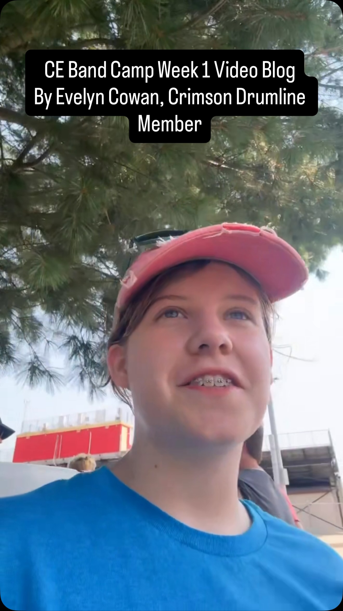 Thank you to Crimson Drumline Sophomore Evelyn Cowan for doing a video blog of CE Band Camp 2026! Her first interview is with our Front Ensemble Instructor Mackenzie Riedy. See what our students and staff think of our Fall 2026 Field Show "BLUE"! #CE37 #Blue #bandcamp