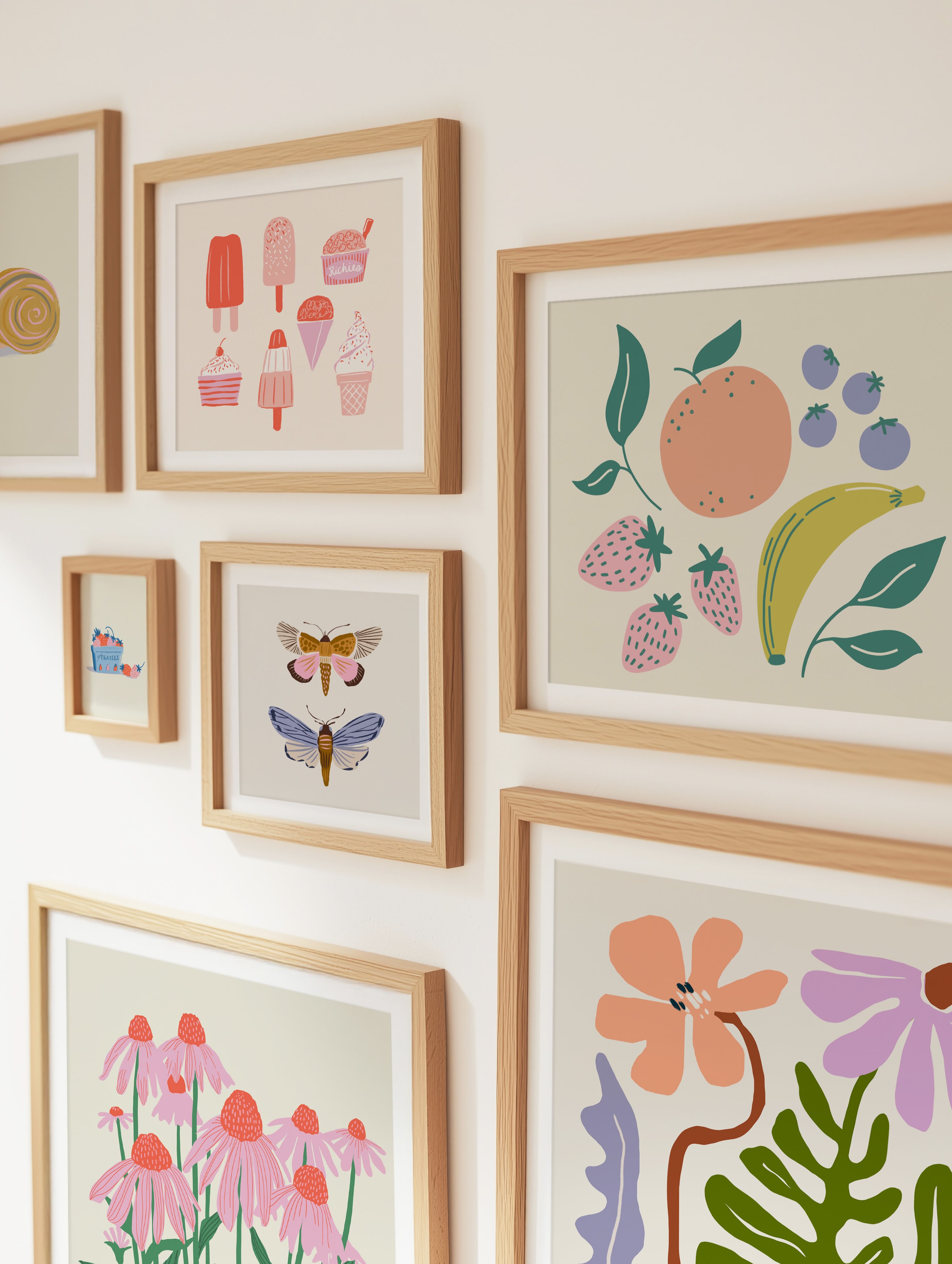Gallery Wall with my art available @westelmkids
So happy with the collection they selected. Felt like summer on the walls. 🥰
#printart #gallerywall #illustratorforhire #floralillustration #surfacedesigner
repeat patterns - floral illustration - illustration - vintage - procreate - art licensing - wallpaper patterns - greeting cards - wildflowers - bird art - book illustration - wedding design - designing paper goods