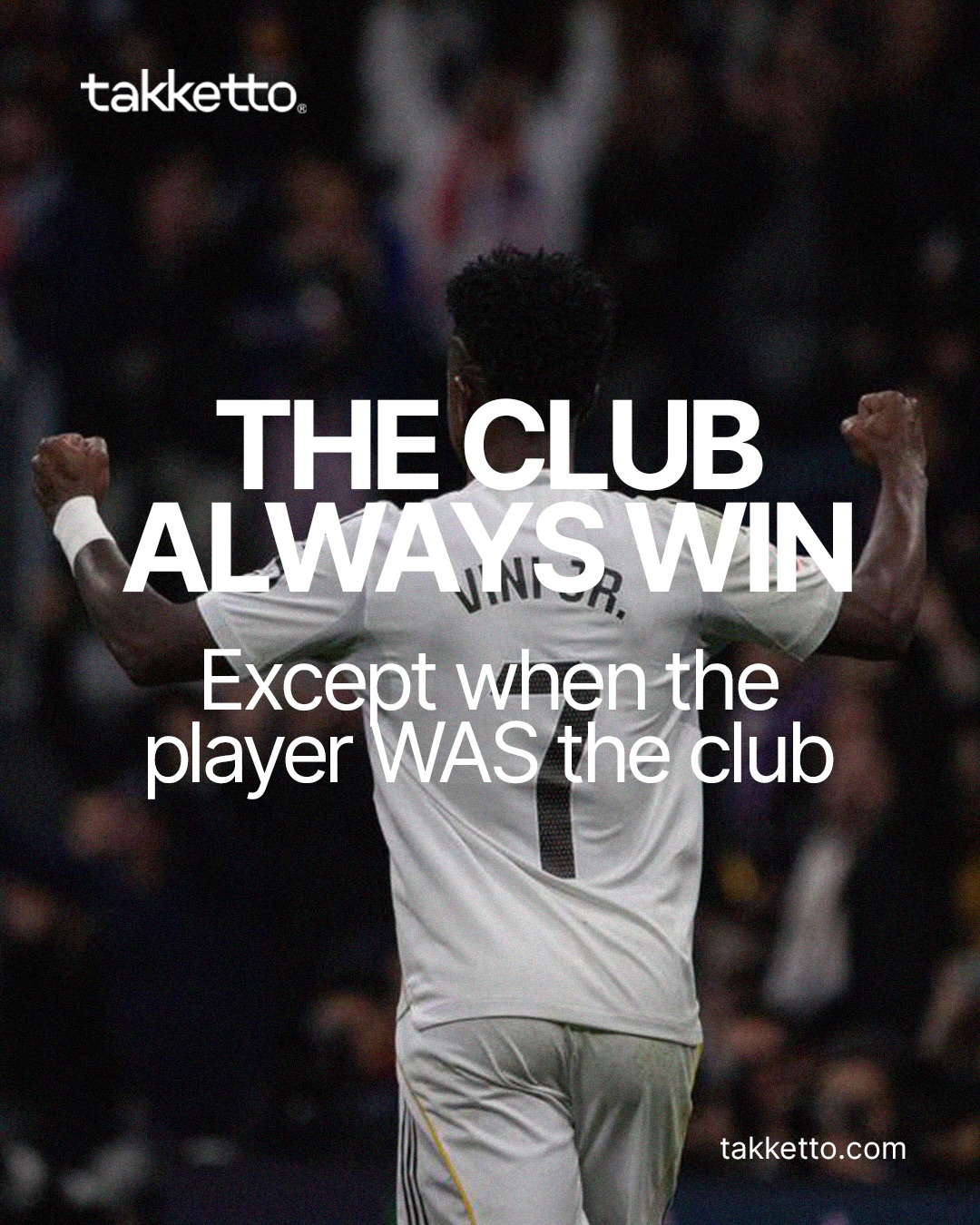 Real Madrid is the club that has preached hardest that no one stands above the crest. That’s what makes the standoff with Vinicius so telling: the very house that built the doctrine, tested by one of its own.
One year left on his deal. The club has told him their final offer is just that final. Arsenal are waiting. And football history says that in these duels, the institution almost always wins.
Almost.
Tell us in the comments: who was the one player who truly stood above his club? 👇
#realmadrid #vinijr #club #takketto_ #maradona