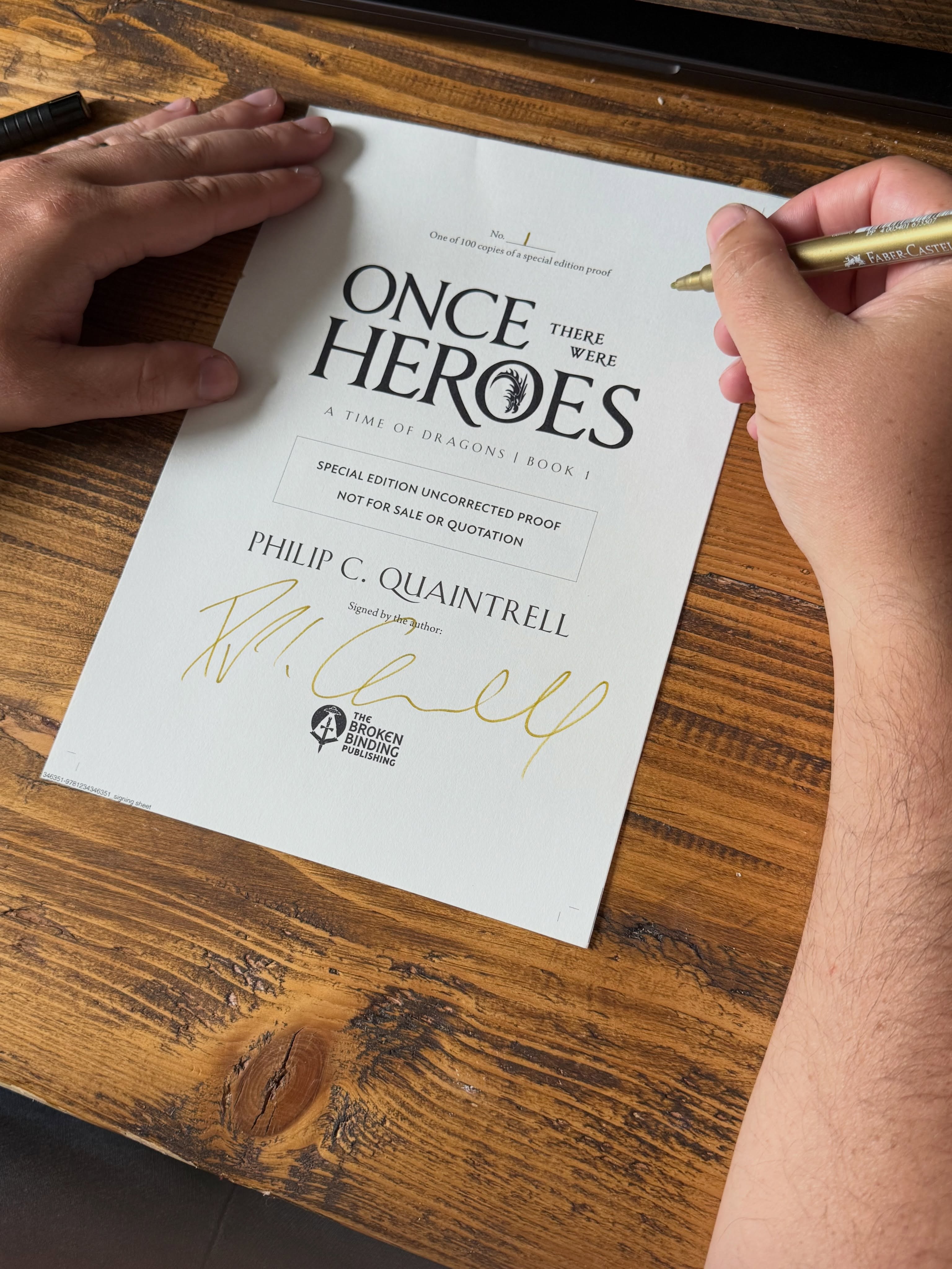 Signed, sealed and delivered! ✍🏻
These numbered tip-in sheets have begun their adventure, and can be collected in the hardback ARCs for Once There Were Heroes 🔥
There’s a lot more to come from @tbbpublishing so keep your eyes peeled!