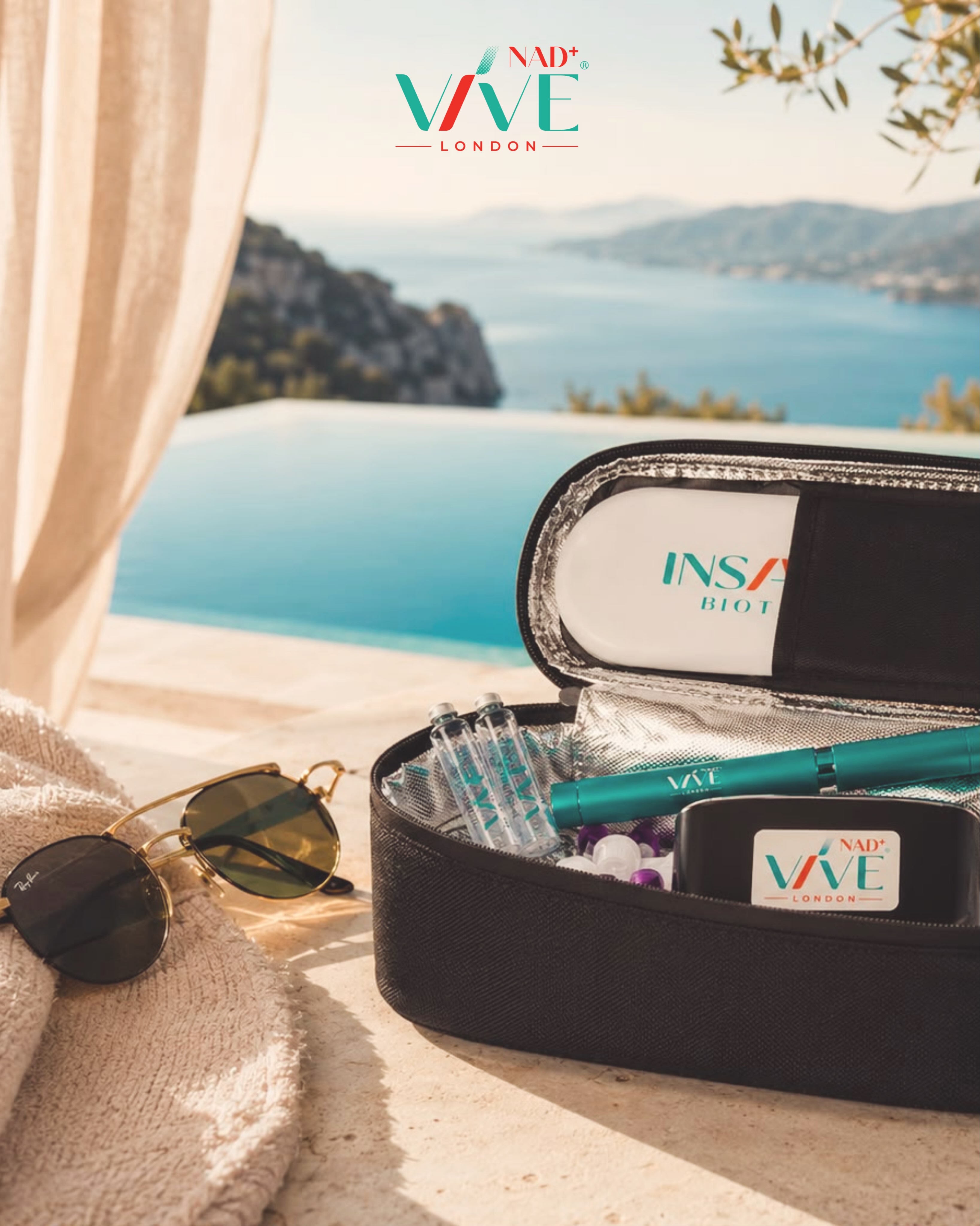 August is for switching off, not slowing down.
Whether you’re escaping to the coast or heading to the mountains, your wellness routine doesn’t have to stay at home.
Meet The Voyager, our premium insulated travel case, designed to keep your VIVE-NAD+ essentials organised, protected and ready wherever life takes you.
Travel beautifully. Prioritise your wellbeing.
Age intelligently. Live exceptionally.
✈️ Luxury travel companion
❄️ Insulated protection
🌍 Designed for life on the move
#VIVENAD #TheVoyager #TravelWell #LuxuryWellness #LongevityLifestyle IntelligentAgeing SummerTravel Biohacking HealthyAgeing WellnessTravel MediterraneanLifestyle LuxuryTravel