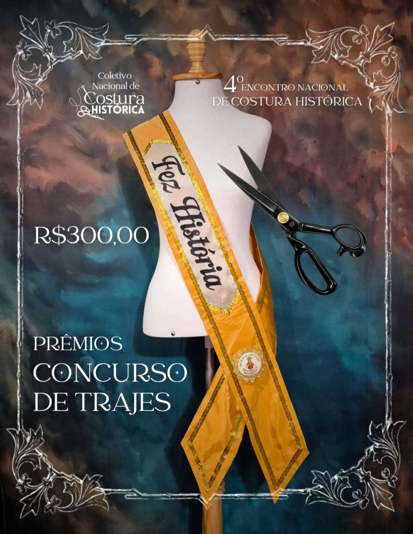 📢 Atendendo a pedidos, estendemos a data de inscrição para o Concurso de Trajes! Você pode se inscrever através do link na bio até o dia 15/08! ✨️
O melhor traje selecionado pelas nossas juradas leva pra casa prêmios mais que especiais!
🏆 A Faixa Fez História!
✂️ A Tesoura Profissional de Alfaiate
💰 O Prêmio em dinheiro de R$300,00
Esta é uma forma de celebrarmos as costureiras e alfaiates da nossa comunidade de costura histórica! 🧵
Você pode inscrever uma peça ou um conjunto de peças do traje que você irá vestir no domingo, mas você tem que ter confeccionado! ✨️
Todas as regras estão completas no link de inscrição na bio! ✂️🏆✨️
Boa sorte!!! 🩷
#concurso #costura #costurahistorica #costuracriativa #historiadamoda