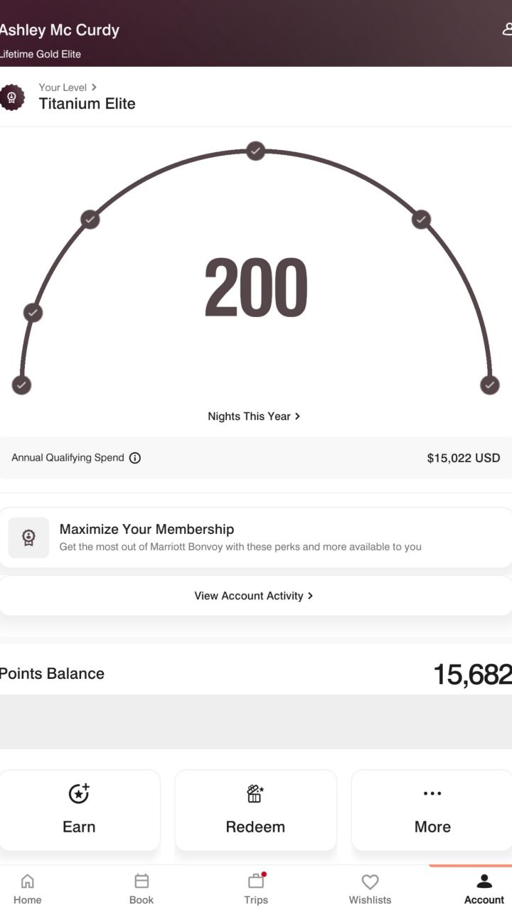 I just hit 200 nights with Marriott Bonvoy in 2026 for $15,022, which works out to an average of just $75.11 per night! 🥳
I'm especially excited because my nightly average has dropped significantly throughout the year. When I hit Platinum Elite, I was averaging $106/night. By the time I reached Titanium Elite, I'd brought that down to $86/night. Now, after 200 nights, I'm down to just $75.11/night.
The biggest reason my average started so high is because back in January I was exhausted and stayed put instead of switching hotels. When the rates skyrocketed, I paid them instead of moving and I definitely paid for that decision.
The good news is that one expensive month doesn't have to ruin your year. When you understand hotel pricing, price matching, and how to consistently book great deals, you can course correct surprisingly fast.
My goal this year is to finally reach Ambassador Elite, which requires $23,000 in qualifying spend. So far I've spent $15,022, leaving $7,978 to go. With 151 nights left in 2026, I only need to average $52.83 per night for the rest of the year to get there, so I'm feeling really good about my chances.
I quickly put this reel together to show the exact breakdown of how I reached 200 nights because I believe in being transparent with my numbers.
How is your journey to 2027 Marriott Bonvoy elite status going? How many nights have you stayed so far this year? Let me know in the comments! 👇
#blacktravel #digitalnomadlife #livinginhotels #blackgirlstraveltoo #fulltimetravel