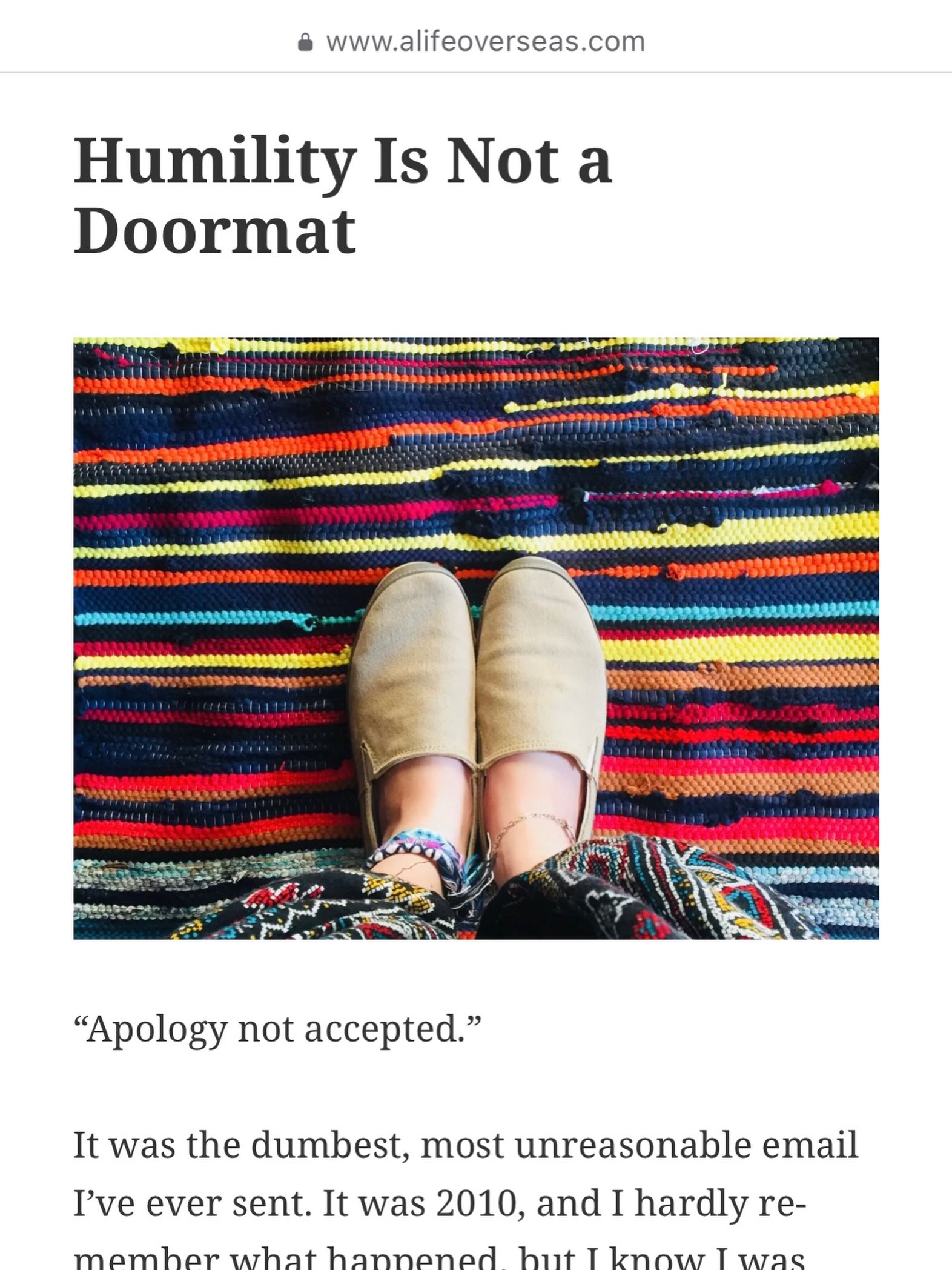 Humility is not a Doormat.
Read it here: https://www.facebook.com/share/1958HU55p2/?mibextid=wwXIfr
@alifeoverseasblog
#raisingafamilyoverseas #humility #discernment #missions #unity