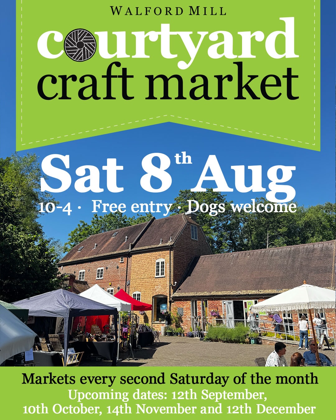 🚨 Road closure! How to get to us🚨
It’s the second Saturday of the month, which means it’s market day once more - so you’ll find stalls in the courtyard as well as inside our wonderful mill.
🆓 Free entry as ever
🐕 Dogs welcome (inside the mill too!)
♿️ Wheelchair friendly (lift to upper floor inside)
🚧 OPEN AS USUAL 🚧
If you’re walking, park in the Allenview car park and enjoy the walk along the river up to the Co-op garage and cross the road to us. It takes about 5/10 minutes walking.
If you’re driving, drive through town on East Street, past the model town, across at the roundabout by the Lion Hotel and the Green Man and follow Victoria Road past the hospital and up to the traffic lights. Turn RIGHT a the lights and go THROUGH the ‘Road closed ahead’ sign like a little rebel. Drive down stone lane where you can still reach us. The closed part is right on the junction so turn left onto Knobcrook Road into the Walford Mill car park as usual. Roadworks are until early September.
We are very much OPEN AS USUAL!
See you soon!