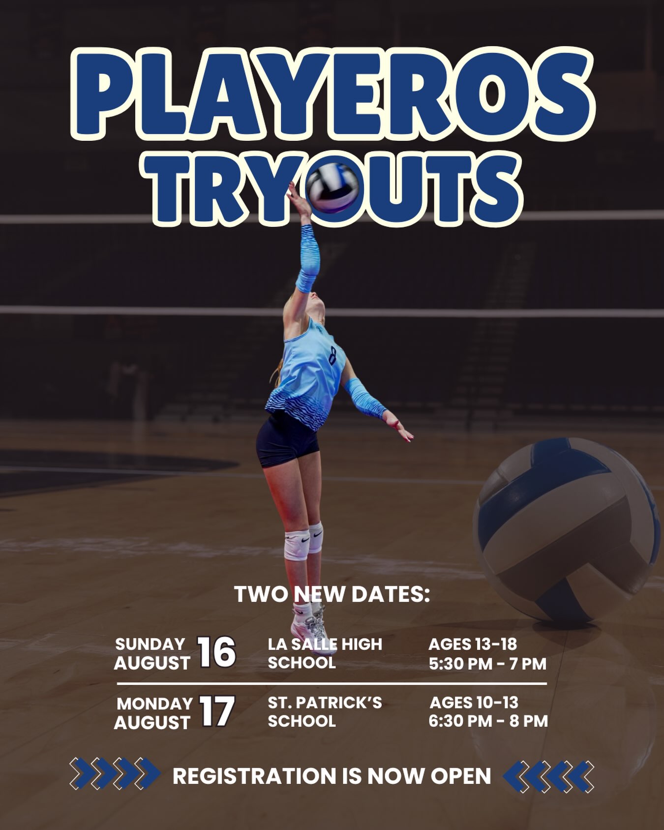 Missed our summer tryouts? We just added two new dates for the 2026-2027 season! 🏐
All details and registration links can be found on our website. Link in bio.
If you have any questions, please reach out to us! Contact information can also be found in bio.
#clubvolleyball #playerosvolleyballclub #miamivolleyballclub #miamivolleyball