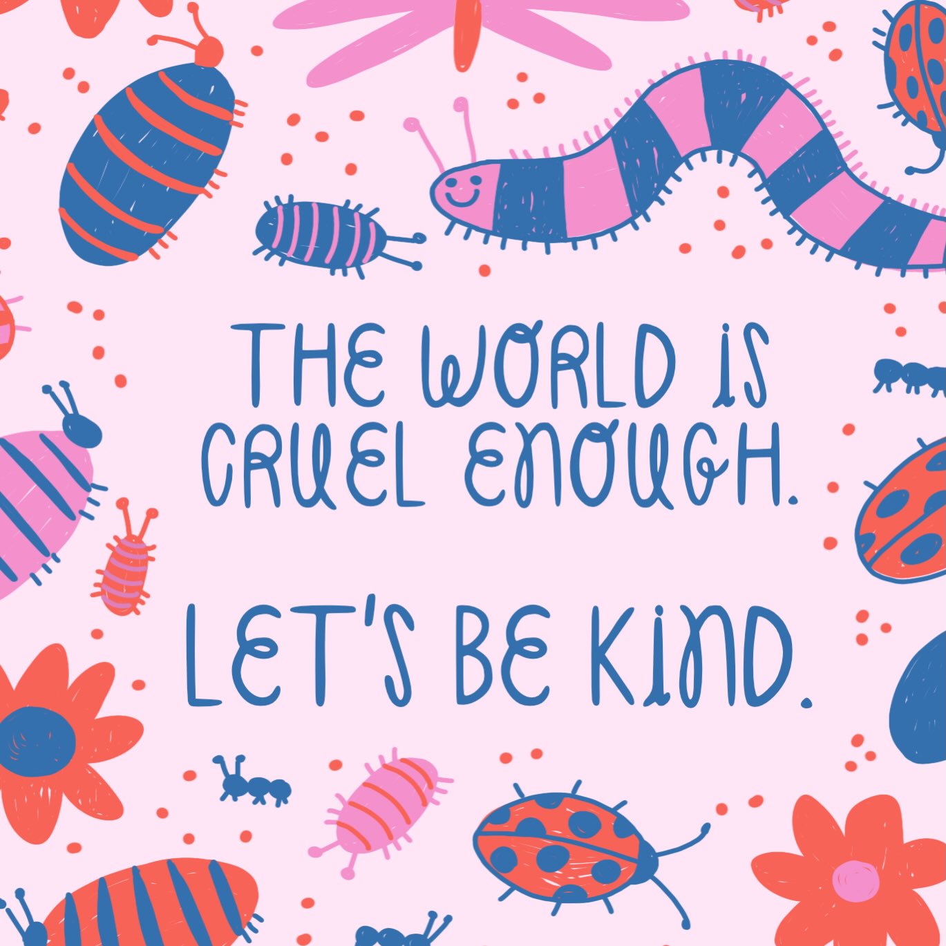 Another peek at a new sticker design, dropping this September…featuring BUGS!!!! And a little reminder about kindness 💜
.
.
.
#bugs #kindness #stickerdesign