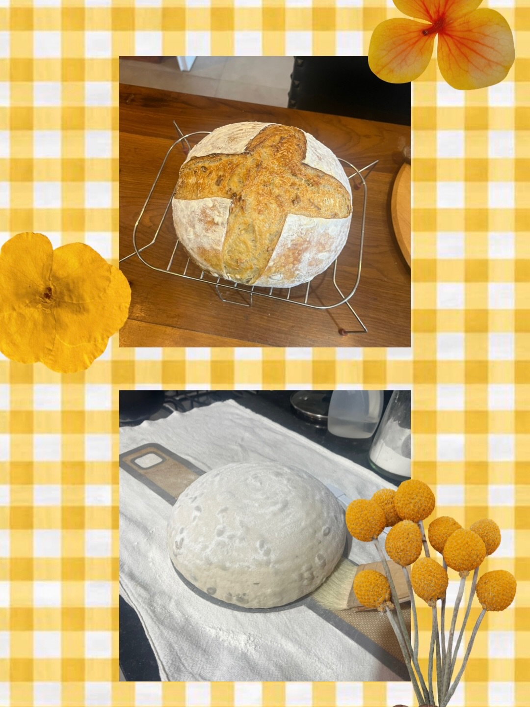 Domingo por aqui com pão 🍞 de fermentação natural e geleia de morango 🍓