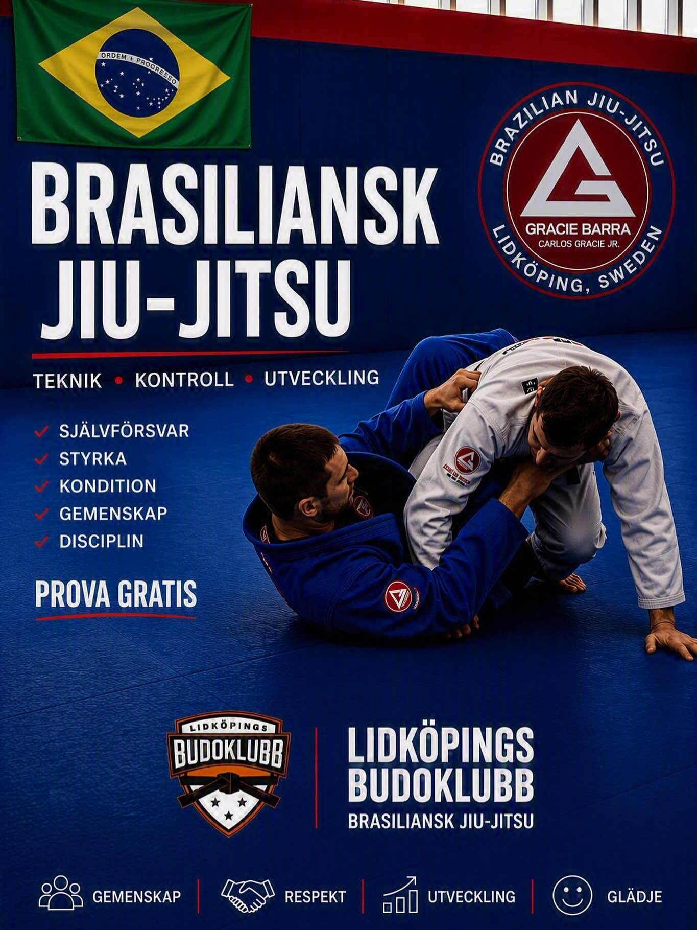 🔥NYBÖRJARSTART 🔥Brasiliansk Jiu-Jitsu handlar inte om slag eller sparkar. Det handlar om teknik, strategi och att lära sig kontrollera en motståndare på ett smart sätt.
✅ Bli starkare
✅ Få bättre självförtroende
✅ Träffa nya vänner
✅ Utmana dig själv
📅Terminsstart 24 augusti för barn, ungdomar och vuxna hos Lidköpings Budoklubb/Gracie Barra Lidköping.
🥋 Nybörjare är välkomna. 📲 Se schemat och anmäl dig idag. Skicka ett DM om du har några frågor.
#bjj #brazilianjiujitsu #graciebarralidköping