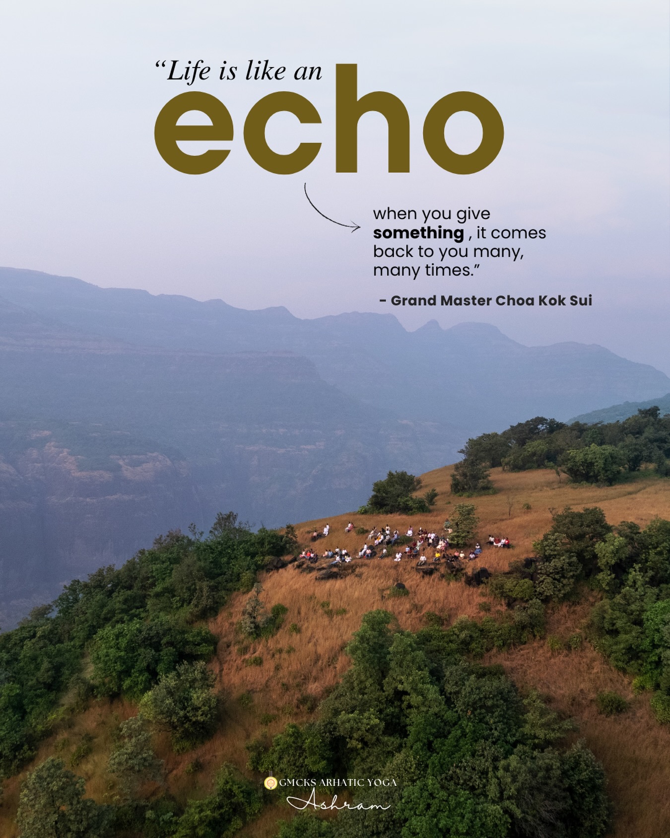 Happy Monday! 🌿
“Life is like an echo! When you give something, it comes back to you many, many times.”
— Grand Master Choa Kok Sui
As we begin a new week, remember that every thought, every act of kindness, every word of encouragement, and every selfless service you offer creates a ripple that eventually returns to you.
Start this Monday with compassion, gratitude, and the intention to uplift someone. The energy you share today has the power to transform not only another person’s life, but your own.
May this week be filled with meaningful actions, inner growth, and opportunities to spread light wherever you go. ✨
💛 Your Ashram experience could inspire someone’s first step on the spiritual path. On your next visit, share your photos or reels and invite @gmcksashram as a collaborator; we’d love to feature your journey.
Wishing you a joyful, purposeful, and blessed week ahead. 🙏
#MondayMotivation #GMCKS #GMCKSAshram #GMCKSArhaticYogaAshram #GrandMasterChoaKokSui ArhaticYoga PranicHealing SpiritualGrowth Meditation ServeLoveMeditate MondayInspiration Gratitude PositiveEnergy LightWithin AshramLife