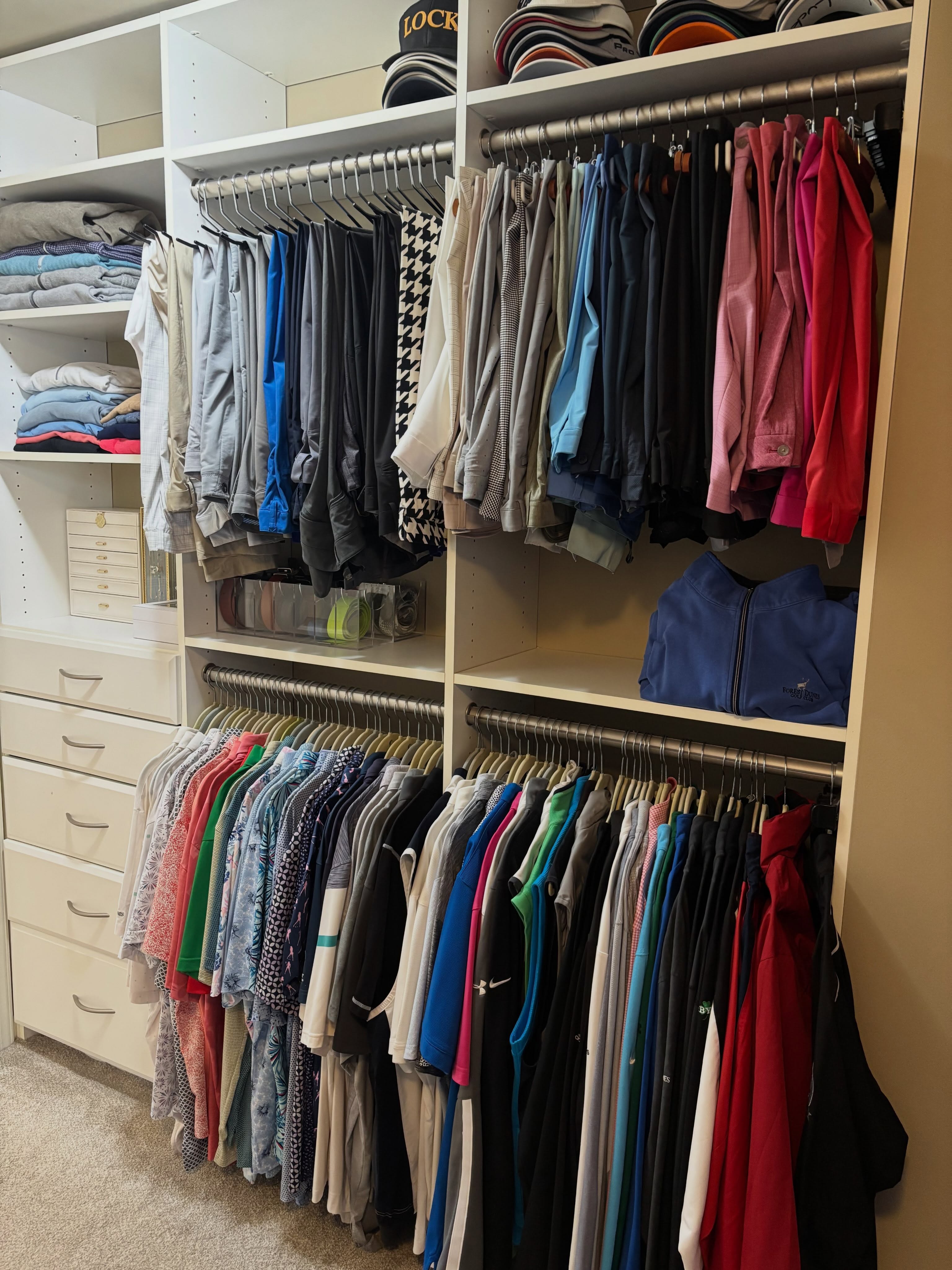 🤩Client Testimonial: I didn’t just get an organized closet, I FINALLY followed through on something I’d been putting off for way too long.
Susan created a clear process, kept me motivated and made decisions feel easy!
If you’re overwhelmed & don’t know where to start, Susan’s the person you want in your corner!
#organizedcloset #golfwardrobe #anotherhappyclient #perfectlyplaced #perfectlyplacedllc