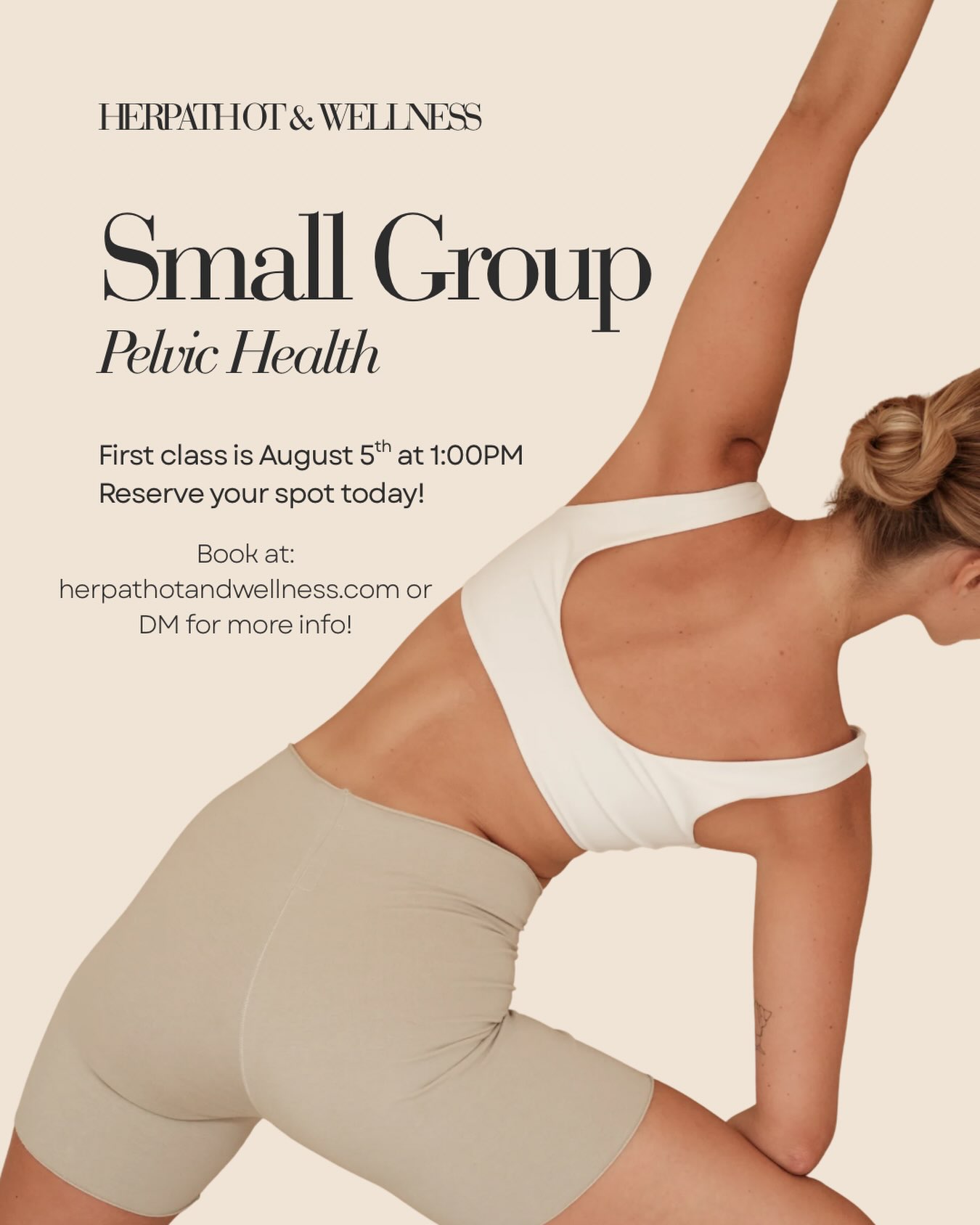 Register now for tomorrow’s small group session! Visit the link in bio or DM for more info! These sessions are open to non-patients and current patients. Sessions are for all fitness levels and any life stage!
