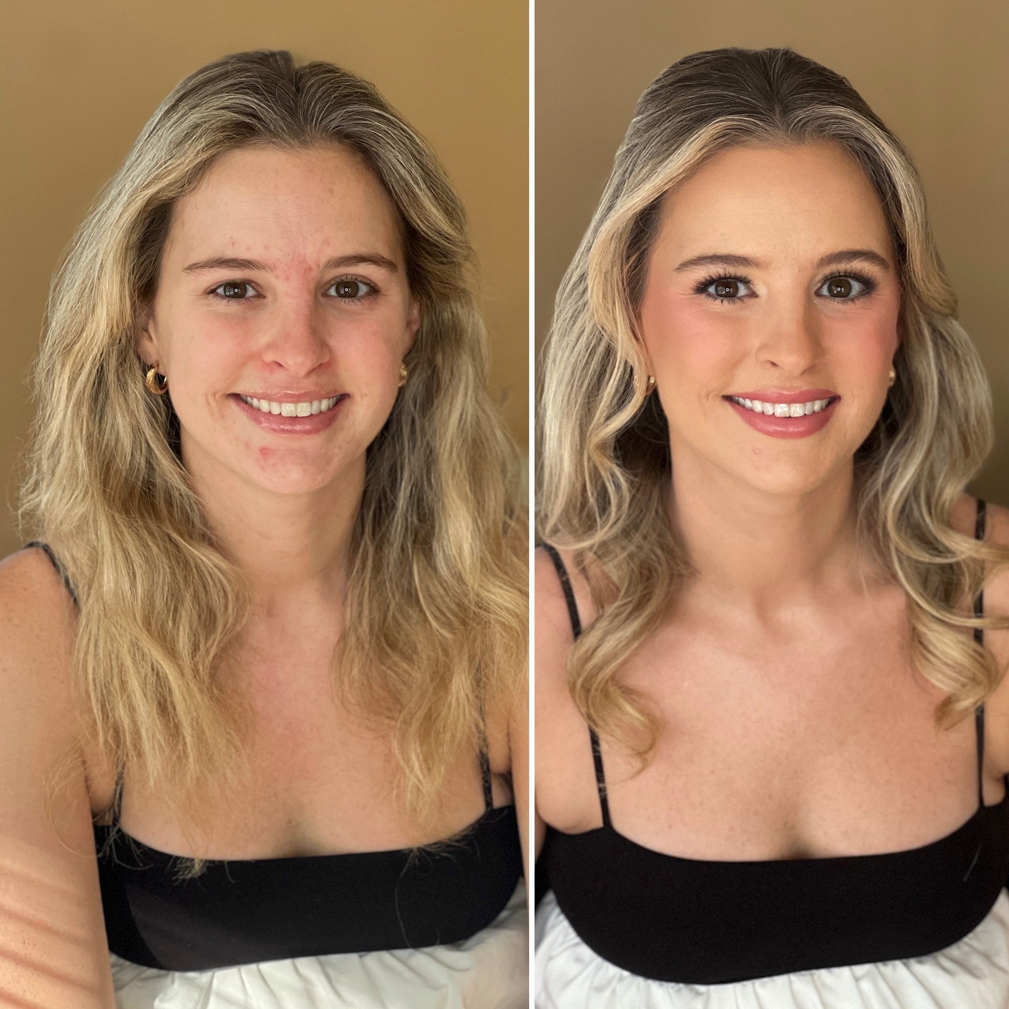 Before ➡️ After ✨
We don’t believe in changing your face we believe in enhancing the beauty that’s already there. Soft, timeless, and designed to look like you… just a little more radiant. 🤍
Artist Brittney
Stylist Madison
#BridalHair
#BridalMakeup
#WeddingHair
#BridalBeauty
#NCWedding