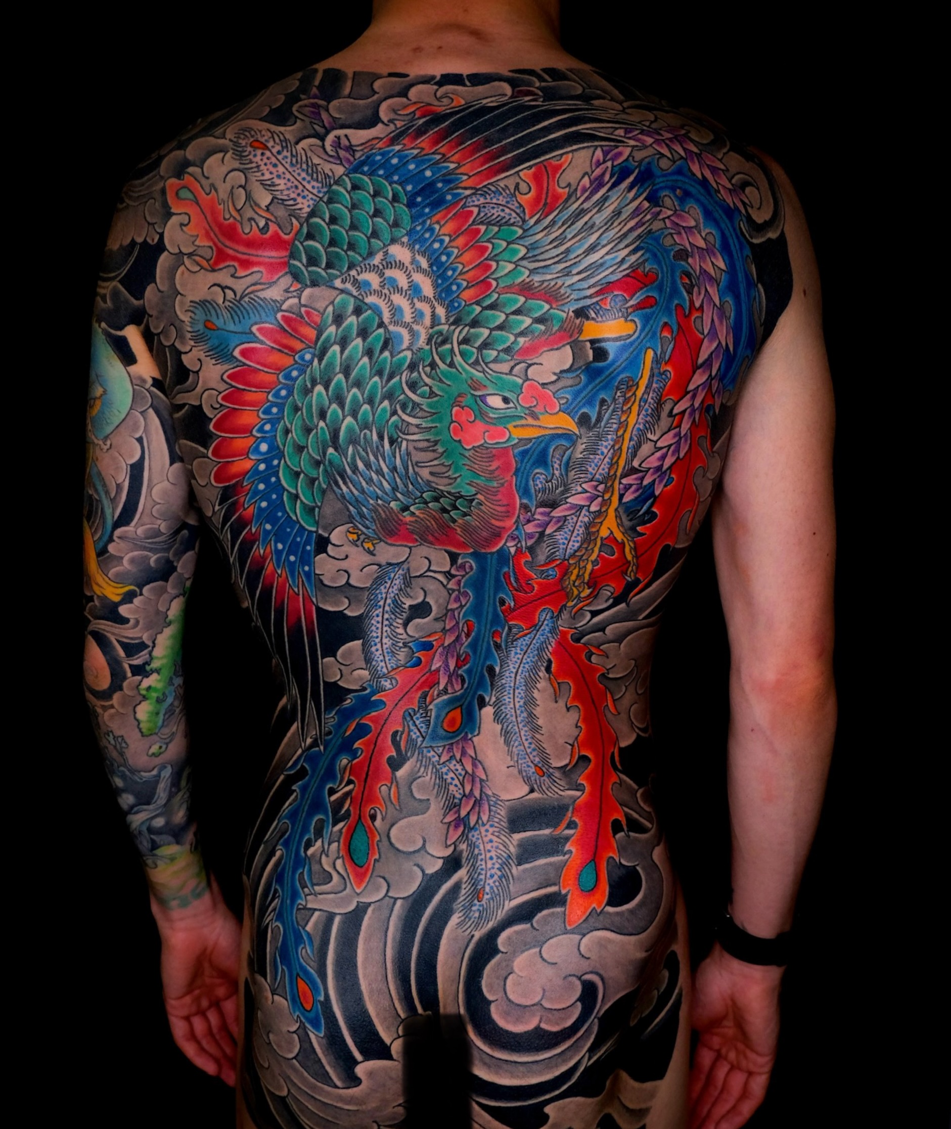 Finished Eriks backpiece today. Thanks for your focus and dedication🙏🏻 It was a true pleasure. #japanesetattooleipzig #tattooleipzig #tattoojena #horimono #irezumi