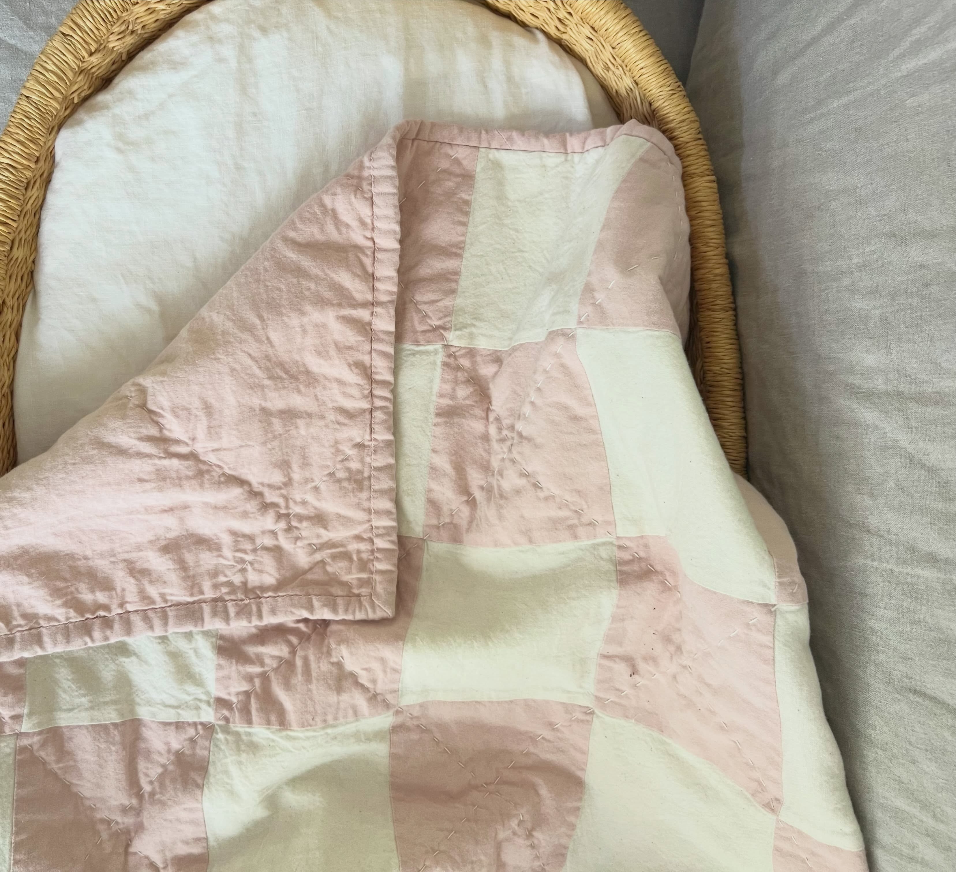 This sweet baby quilt is finished and is available on the website π€