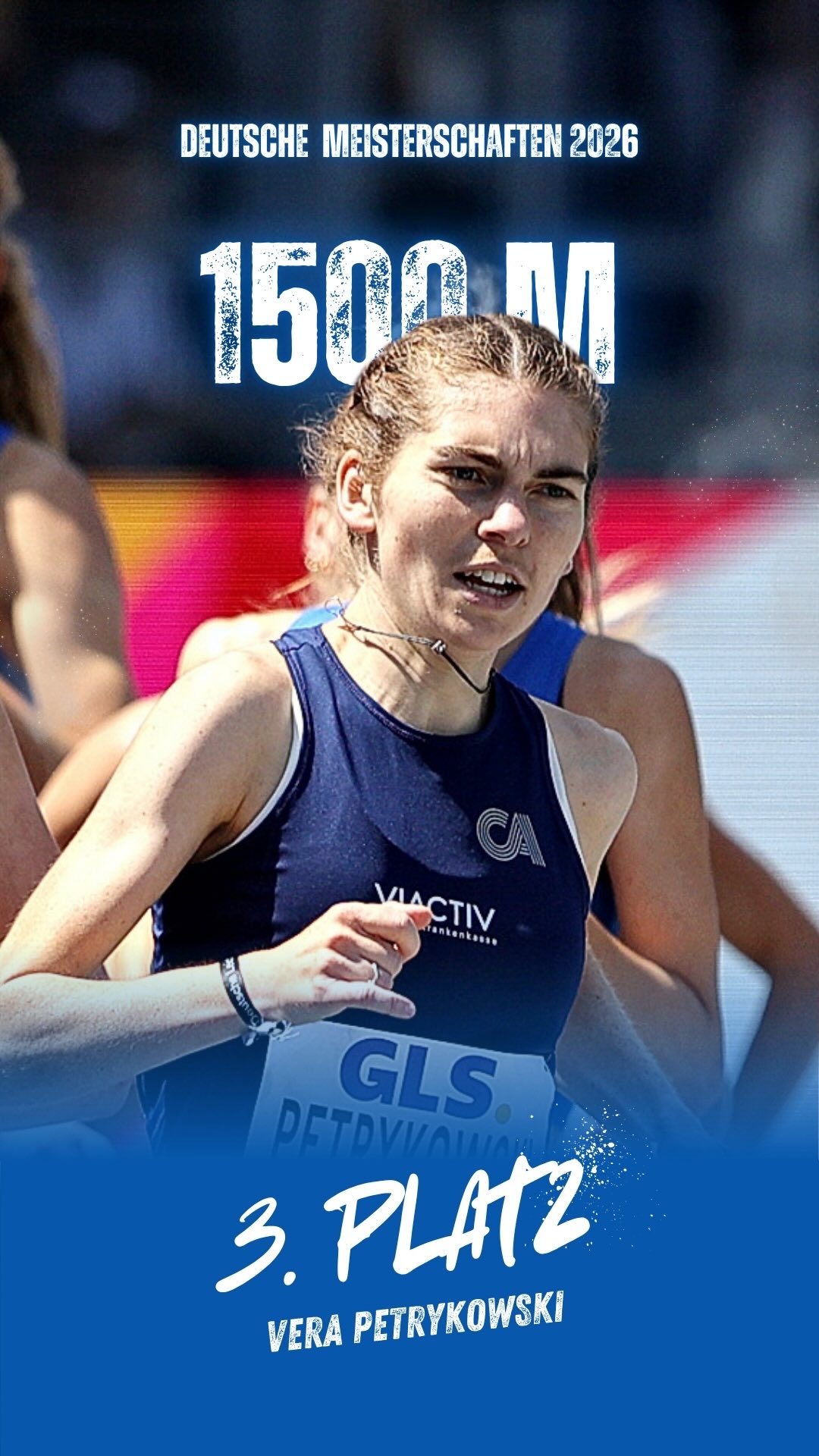 Vera Petrykowski holt Bronze 🥉
Bei den Deutschen Meisterschaften 2026 sicherte sich Vera Petrykowski im 1.500-Meter-Finale nach einem starken Endspurt der Konkurrenz den dritten Platz und damit die Bronzemedaille!
Coverbild - @dirkgantenberg
Video - @sportschau
*reupload wegen Musikrechte
#1500meters | #deutschemeisterschaft | #nationals | #trackandfield