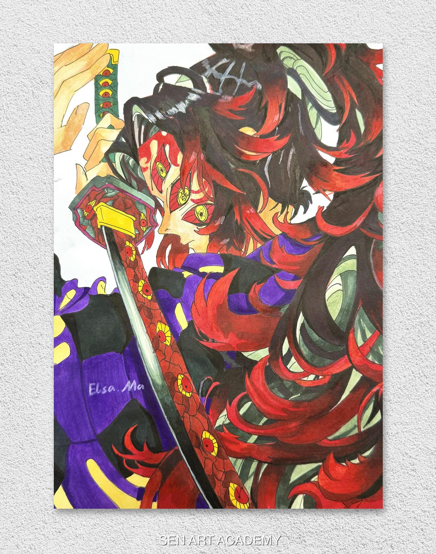 Facing the Strongest Upper Rank ⚔️👁️
One of our anime students took on one of the most challenging Demon Slayer characters—Kokushibo (Upper Rank One).
From his iconic six eyes to the intricate costume details, this artwork required careful observation, clean linework, and strong understanding of character structure. Every layer helped develop precision, patience, and artistic confidence.
At SenArt, we teach more than how to recreate your favorite characters. Students learn anatomy, proportions, shading, and composition—building the skills to bring every illustration to life.
🎨🎨🎨
LEARN ART, SEN ART.
(all the drawings and paintings show on our ins are create by our art tutor or student)
#artnewzeland #art #artstudy #artstudio#artworld #artauckland #artist #artclass #artcourse #artistsoninstagram #artnz #nzart #artteaching #artwork #artstudent#artacademy #artstudio #auckland #artstudent#studentwork #artist #artlover