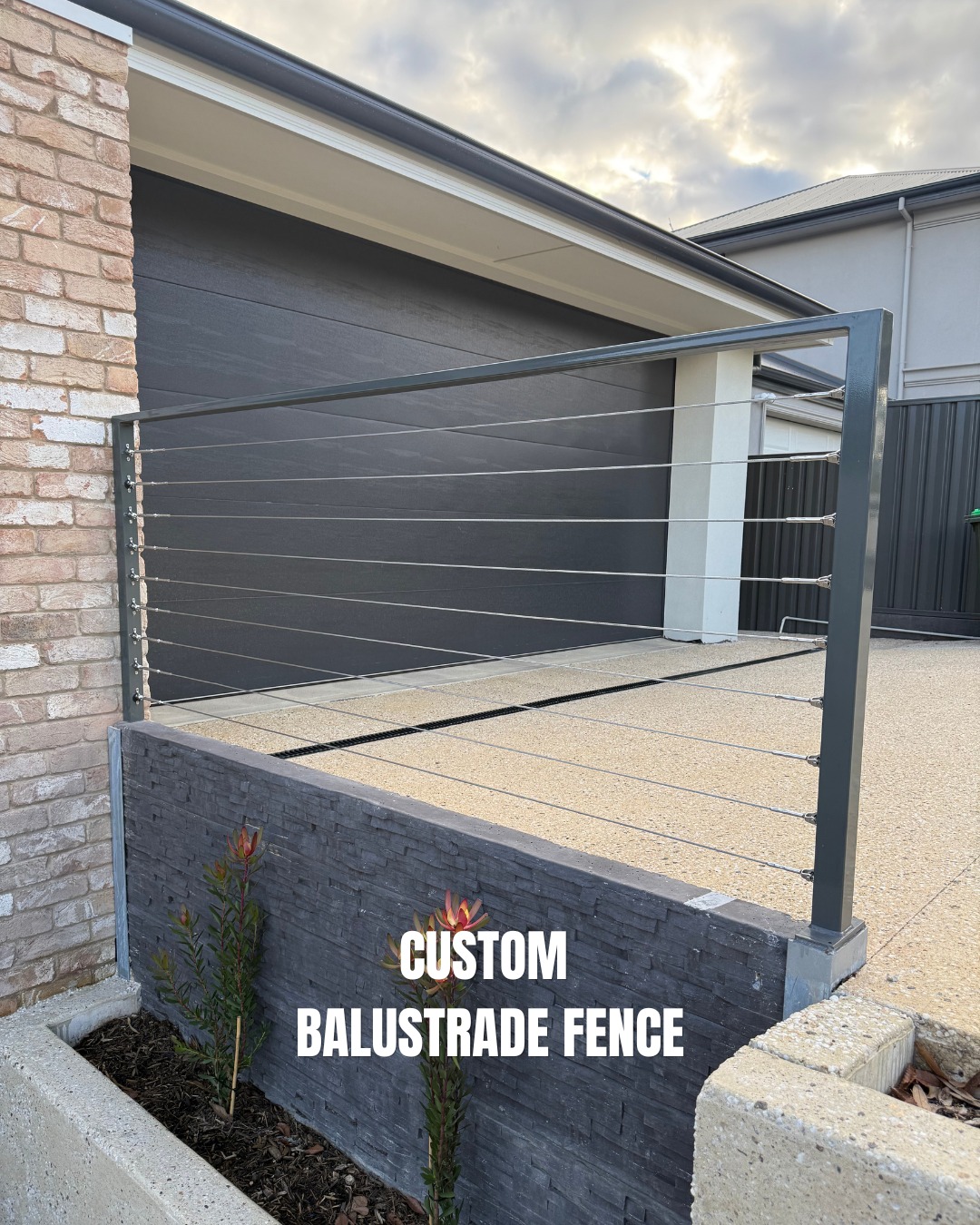 Custom made to suit this beautiful Craigburn Farm home 🤙
Stainless steel wire balustrade fencing with a powder-coated frame, giving the space a clean, modern finish without blocking the view or natural light.
Built to fit. Built for safety. Built to last.
#CustomFencingSolutions #AdelaideFencing