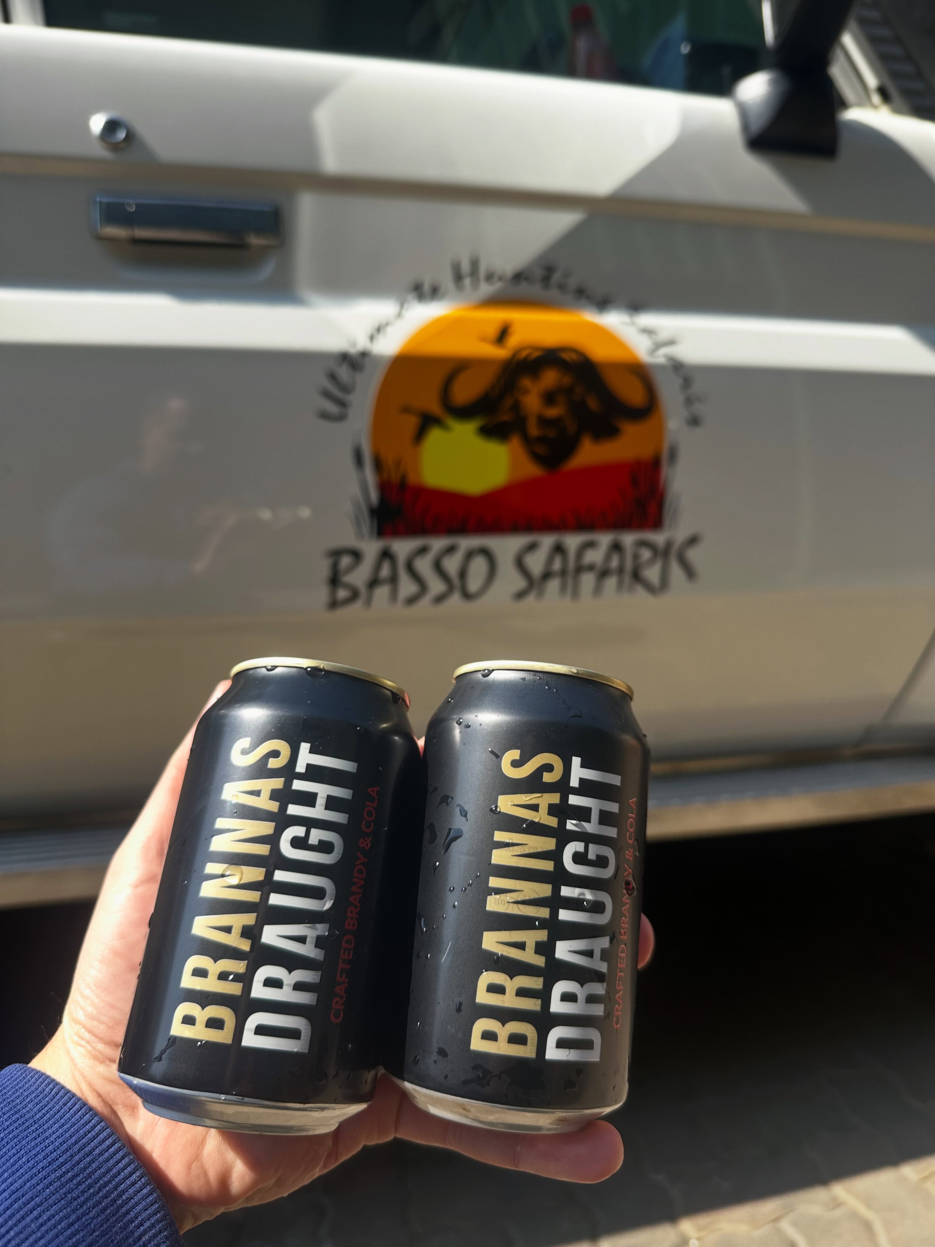 Brannas and bush…goes like peas and carrots. @basso_safaris #drinkbrannas