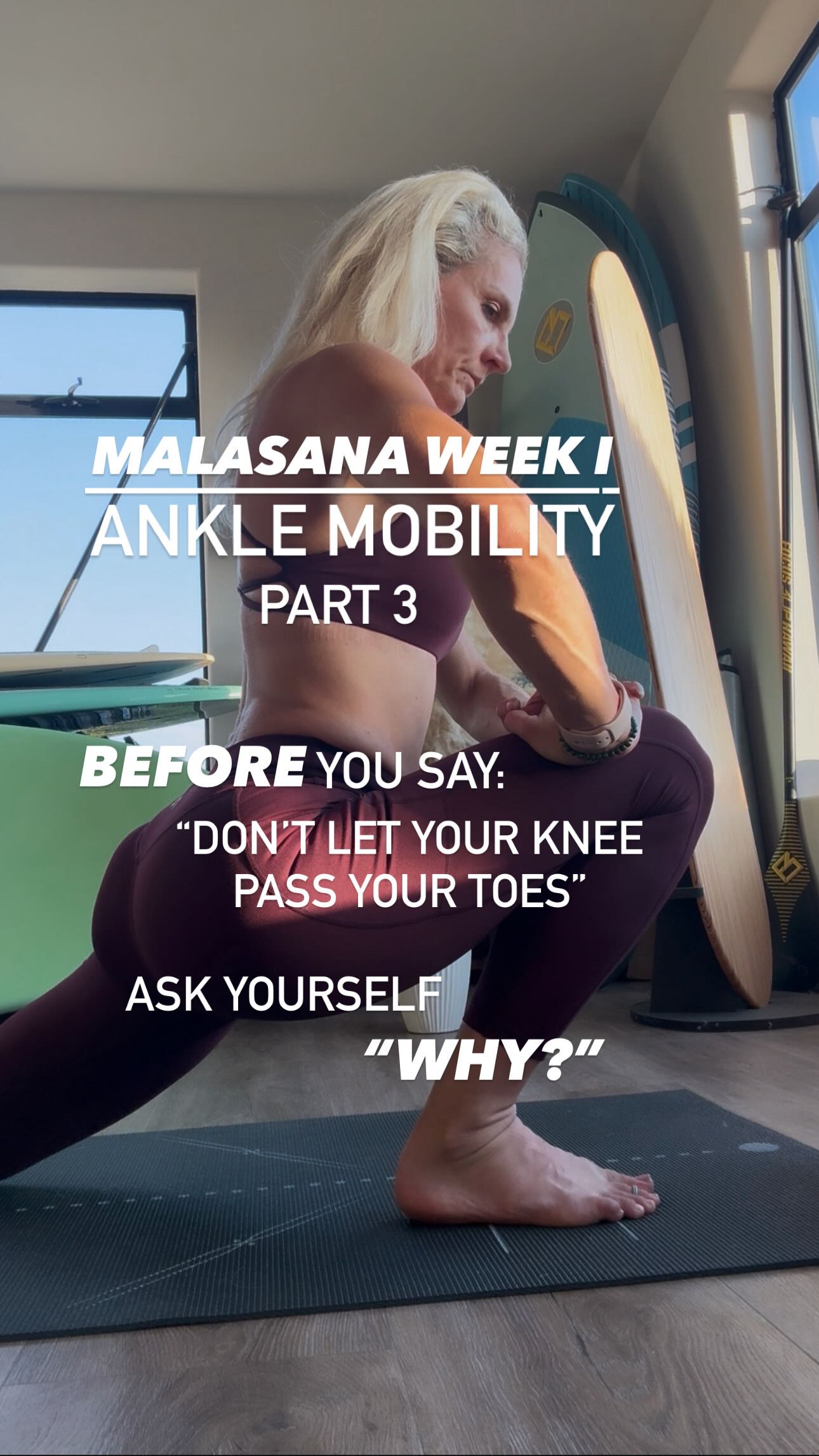 Have you ever stopped to ask yourself:
WHAT IS THE PURPOSE OF THIS POSE?
As yoga teachers, we’re often taught rules:
❌ “Don’t let the knee go beyond the toes.”
❌ “Keep the shin vertical.”
❌ “Protect the knee.”
But what if the intention of the pose is to improve ankle mobility?
Then the cue changes.
When we understand the adaptation we’re trying to create, our sequencing becomes intentional. A lunge is no longer “just a lunge.” It becomes a tool to improve dorsiflexion, open the hip, and prepare the body for a more accessible Malasana.
This is the shift I want teachers to make.
Stop memorizing cues.
Start understanding the purpose behind every movement.
Because every pose has a purpose—and every cue should support that purpose.
This is how we move beyond teaching shapes and begin teaching human bodies.
👇 How were you taught about the “knee beyond the toes” cue? Has your understanding changed over time?
#YogaTeacher #YogaEducation #MovementEducation #FunctionalYoga #Malasana