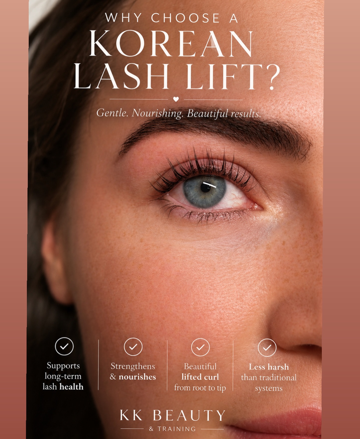 ✨ Why choose a Korean Lash Lift?
Not all lash lifts are the same.
I choose a gentle, cysteamine-based Korean lash lift system that focuses on the health of your natural lashes while creating a beautiful, long-lasting lift.
✨ Supports long-term lash health
✨ Helps strengthen & nourish your natural lashes
✨ Creates a beautiful lifted curl from root to tip
✨ A gentler alternative to traditional lash lift systems
Because healthy lashes create the best results. 🤍
Ready to ditch the lash curler? Book your Korean Lash Lift via the link in my bio, or message me if you’d like to know more.
#KoreanLashLift #LashLift #HealthyLashes #NaturalLashes #Winsford