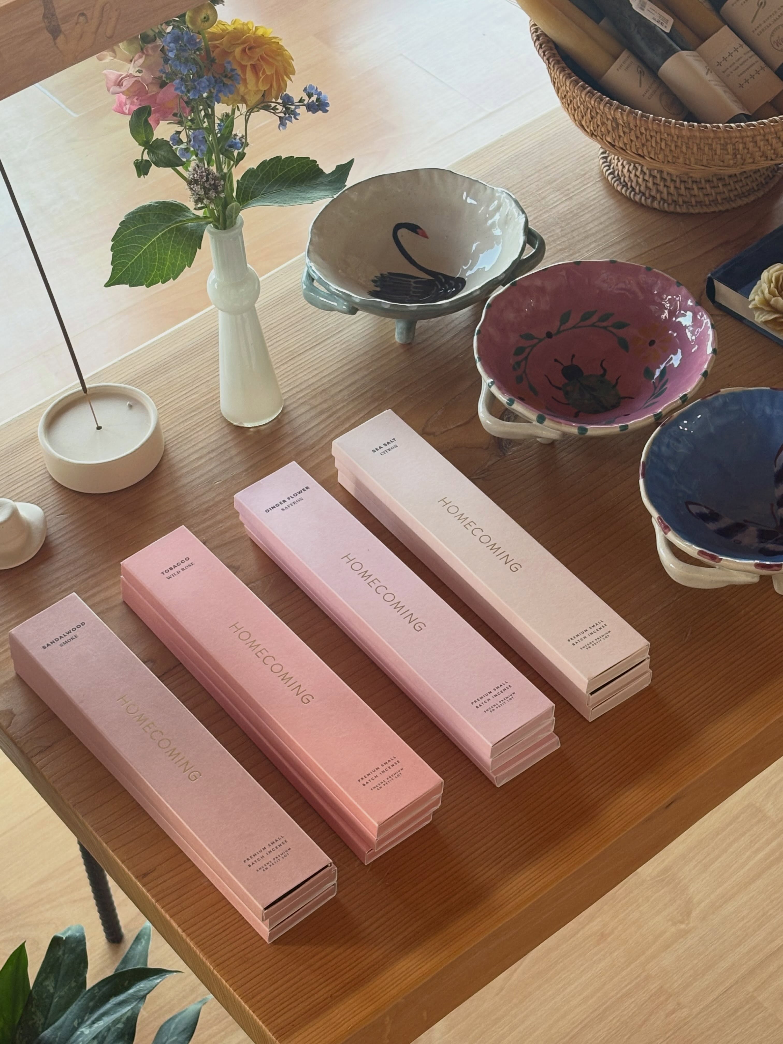 We recieved a restock of your favourite @shophomecoming incense in the shop this week! ❤️