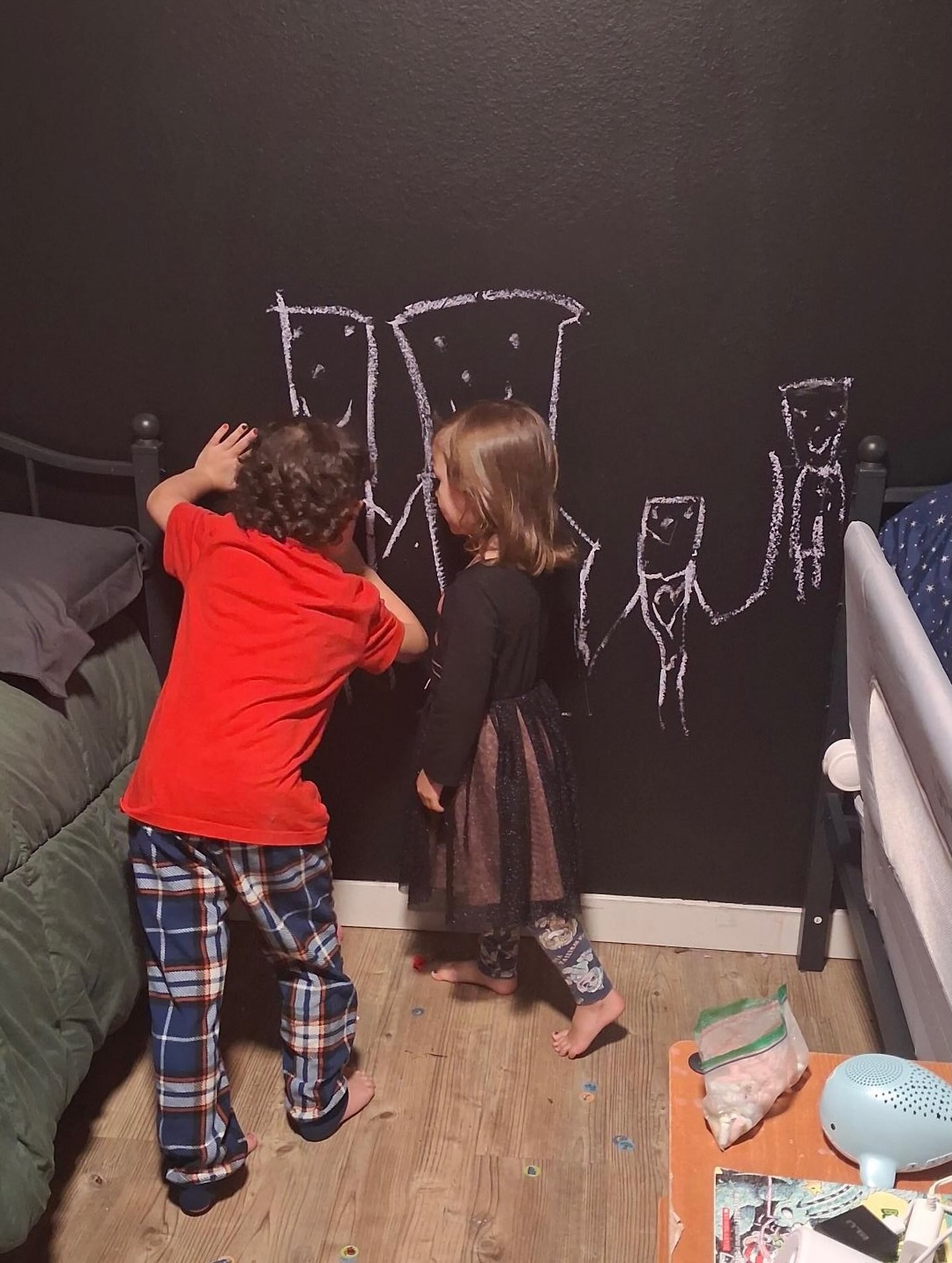 A brother and sister in our care were drawing a “family” portrait on our chalk wall yesterday …remembering the foster parents they called “mom” and “dad” whose care they are no longer in…a hard thing for these two little ones.
Helping children transition from hard places and big losses is all a part of what we do at Bridge. Because trauma that isn’t talked about will stay with children their entire lives.
But being able to talk about what happened …to name it and say how it made them feel is the first step in healing for the children at Bridge.
Being willing to be there with children in their pain and have the hard and sometimes heartbreaking conversations they need to have…it’s all in a day’s work at Bridge.
And what you are making possible whenever you give.
Thank you ❤️🩹
#traumacare
#fosterchildren
#fostercare
#helpingchildrenheal