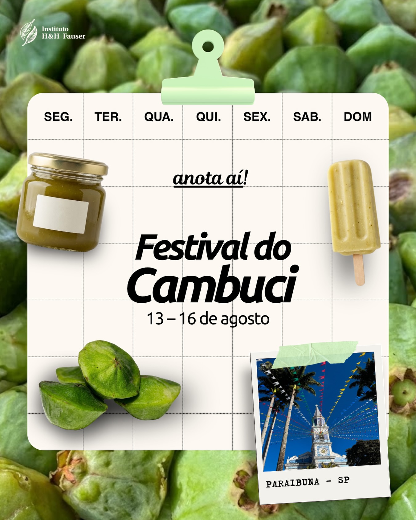 O cambuci já tem encontro marcado em Paraibuna!
De 13 a 16 de agosto, a cidade recebe mais uma edição do Festival do Cambuci, junto à Festa do Folclore.
Uma oportunidade para celebrar os sabores, saberes e a biodiversidade que fazem parte da nossa região. 🌿
📍 Praça da Matriz, Paraibuna - SP
📅 13 a 16 de agosto
Já envia esse post pra aquele @ que vai te levar pra provar as delícias de cambuci. 👀
#ihhf #cambuci #frutasnativas #festivaldocambuci #paraibuna