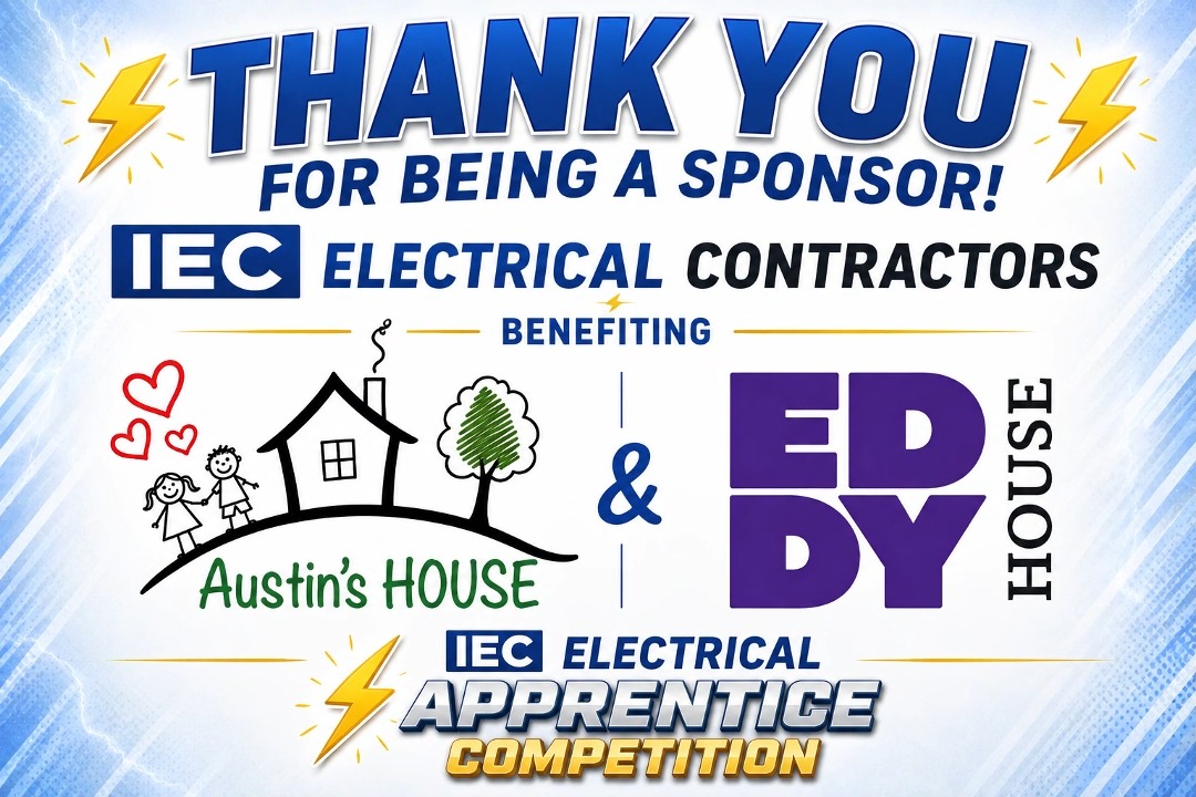 Proud Sponsor Spotlight ⚡
A big thank you to Super Simple Photography for supporting the 2nd Annual Electrical Apprentice Competition
📅 August 8, 2026
🕛 12 PM – 3 PM
📍 Craft Wine and Beer
Benefiting Austin's House & Eddy House and showcasing the next generation of electrical professionals.
Don’t miss this event! Interested in becoming a sponsor? DM us today.
#RenoNV #NorthernNevada #IECContractors #SkilledTrades #ElectricalApprenticeship