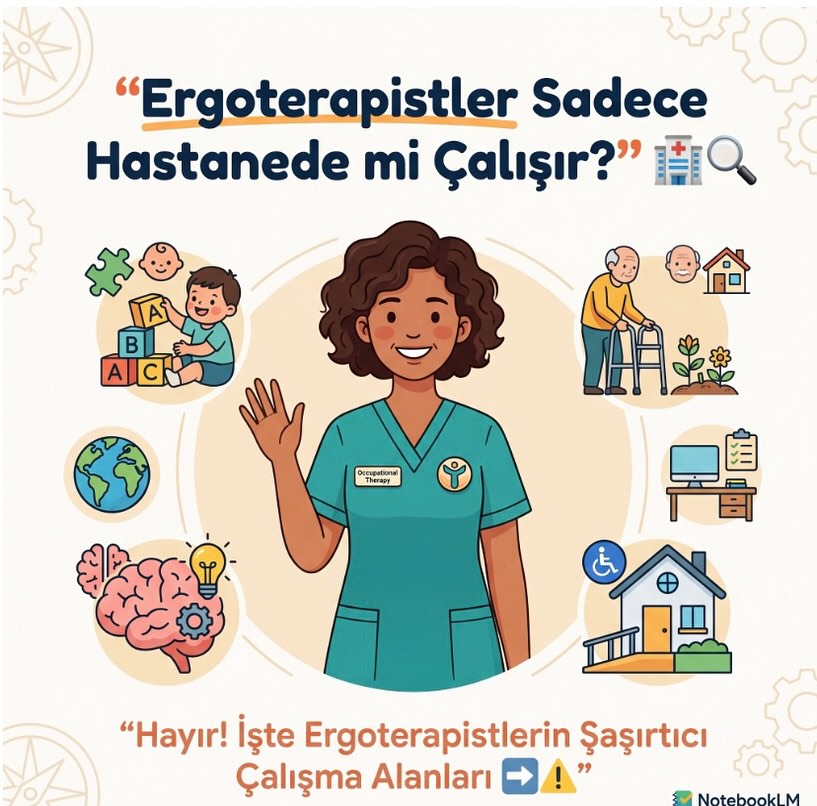"Ergoterapi okursam sadece hastanede mi çalışırım?" 🤔
Tercih döneminde veya öğrencilikte en çok karşılaştığımız bu sorunun cevabı net: HAYIR! 💥
Ergoterapi, beyaz önlüklerin ve klinik duvarlarının çok daha ötesinde, hayatın tam merkezinde bir meslek. Peki mezun olunca sizi nasıl bir çalışma alanı bekliyor? 🎓👇
✨ Çift Bakanlık Yetkisi: Türkiye'de hem Sağlık Bakanlığı hem de MEB bünyesinde kendi merkezini açıp ruhsatlandırabilen 2 meslekten biriyiz! (Kendi işinin patronu olmak isteyenlere 🗝️)
✨ Geniş Klinik Yelpazesi:
👶 Pediatri: Çocuklarda duyu bütünleme, oyun ve gelişim destekleri.
👵 Geriatri & Rehabilitasyon: Yaşlılıkta bağımsız yaşam, inme/travma sonrası uyum ve ev güvenliği.
🧠 Ruh Sağlığı: Stres yönetimi, toplumsal katılım ve TRSM süreçleri.
💼 Ergonomi & İş Hayatı: Şirketlerde çalışan sağlığı, iş analizi ve ergonomik düzenlemeler.
✨ Kamuda ve Sahada Guçlü Varlık: Hastanelerden RAM'lara, Aile Bakanlığı çocuk ve yaşlı bakım merkezlerinden belediyelerin kentsel erişilebilirlik projelerine kadar her yerdeyiz!
Kısacası; çocuktan yaşlıya, okuldan dev şirketlere kadar insanın olduğu her yer bizim çalışma alanımız. 🌈
Sizin hedeflediğiniz veya en çok ilginizi çeken ergoterapi alanı hangisi? Yorumlarda buluşalım! 💬👇
🏷️ Hashtagler:
#Ergoterapi #geleceğinmeslekleri #YKS2026 #TercihDönemi #sağlıkbilimlerifakültesi