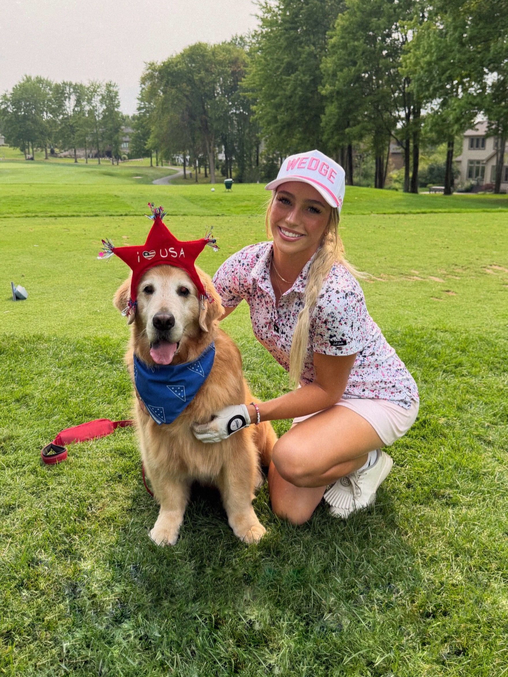 Some days you hit great shots. Some days you pet great dogs. Today was both. 🐶⛳️
#golf #golftournament #doglovers #golfevent #golfgirl