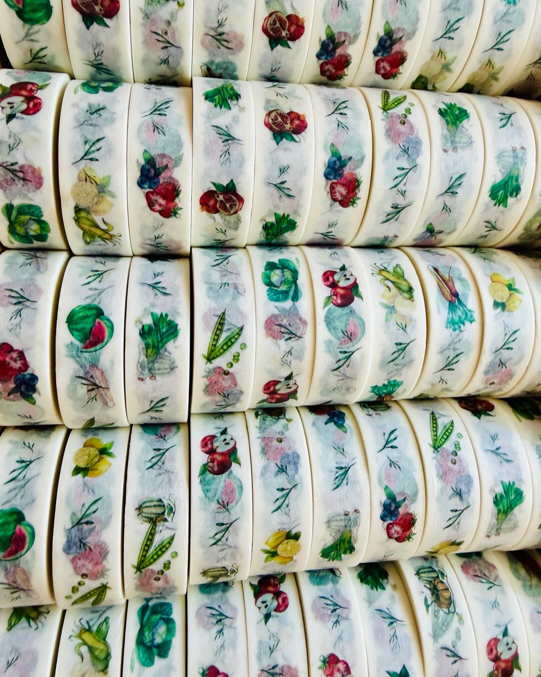 Eeeeeeekkkkkk I’m so pumped about my new washi tape!!!!
It is soooooo freaking cute!!
I use washi tape all the time when working on my mini paintings and just love how versatile it is. You can use it to create nice clean edges, tape up packages, make cute cards, etc.
This adorable tape has all my harvest fruits and veggies watercolor paintings on it that are also part of my calendar kit. 🫛 🥕
I can’t wait to hear what you think!! Drop me a line below and let me know 👇
#watercolor #washitape #stationary #landaruenartshop
